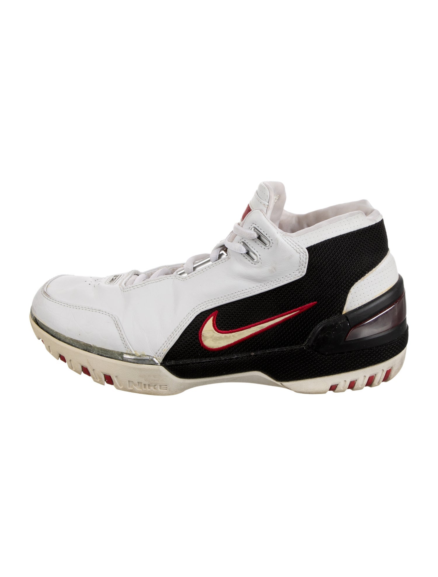 Nike Leather Colorblock Pattern Sneakers