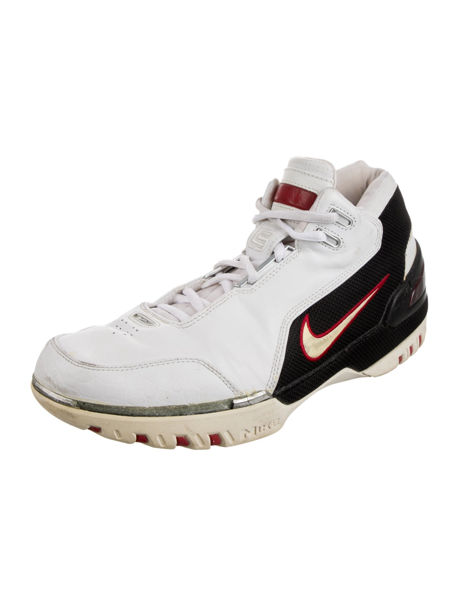 Nike Leather Colorblock Pattern Sneakers