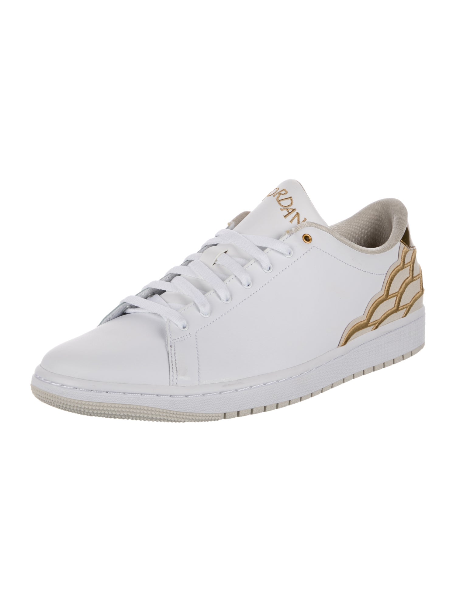 Nike Jordan 1 Centre Court White Gold Sneakers