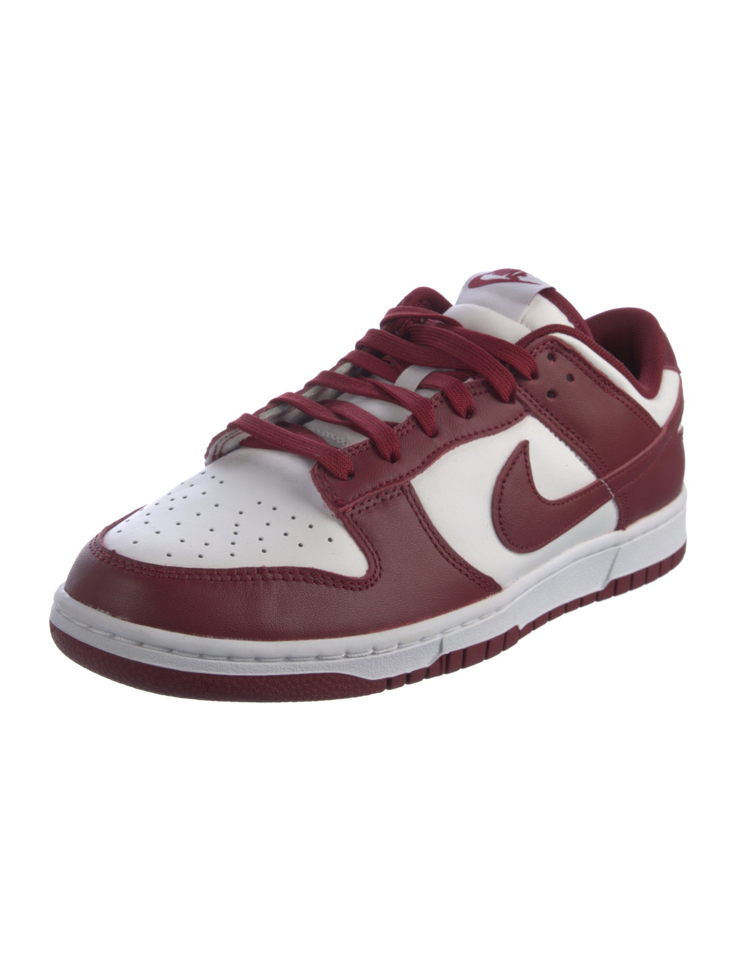 Nike Leather Colorblock Pattern Athletic Sneakers