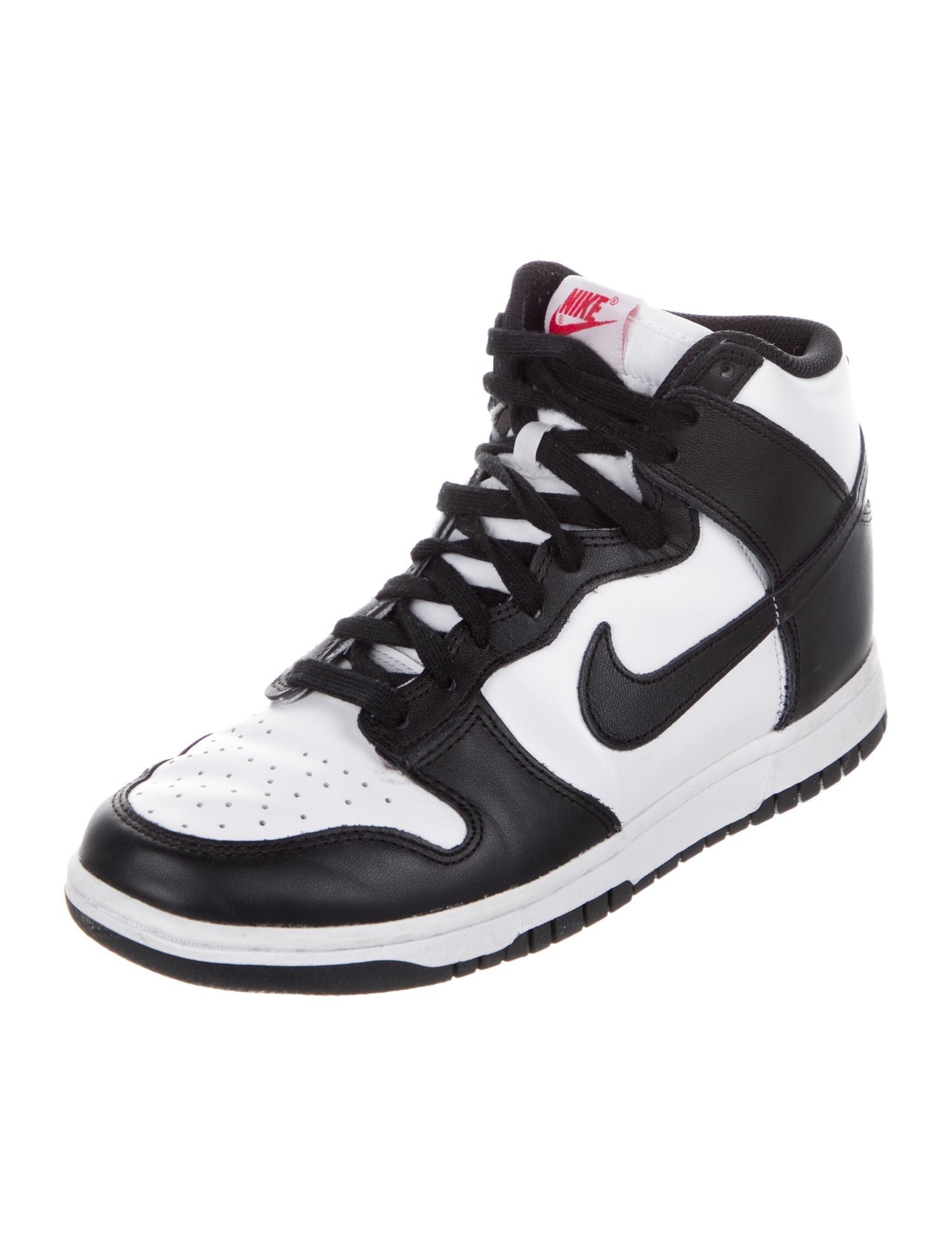 Nike Leather Colorblock Pattern Sneakers
