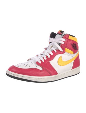Nike Leather Colorblock Pattern Sneakers