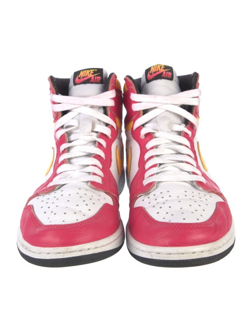 Nike Leather Colorblock Pattern Sneakers