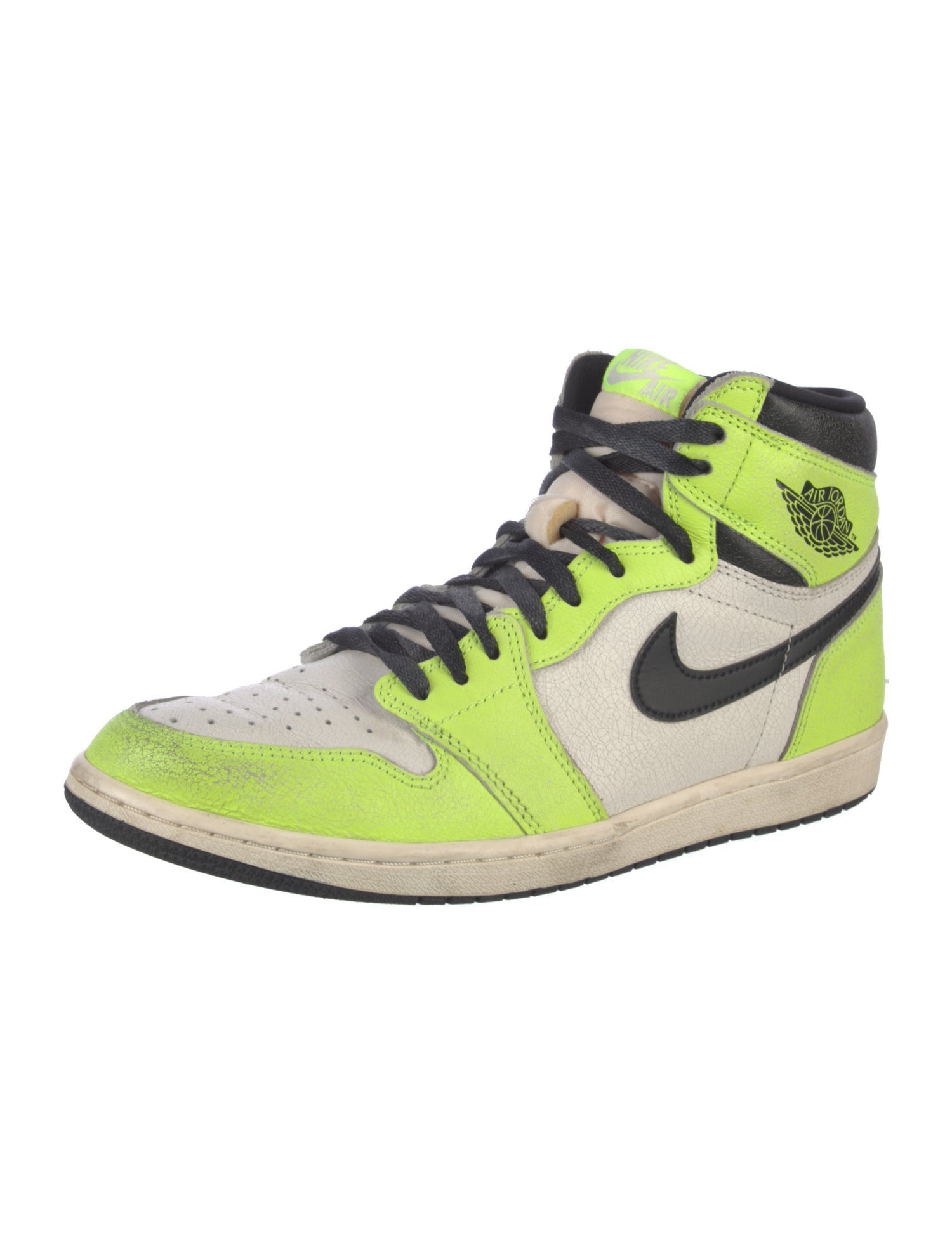 Nike Leather Colorblock Pattern Sneakers