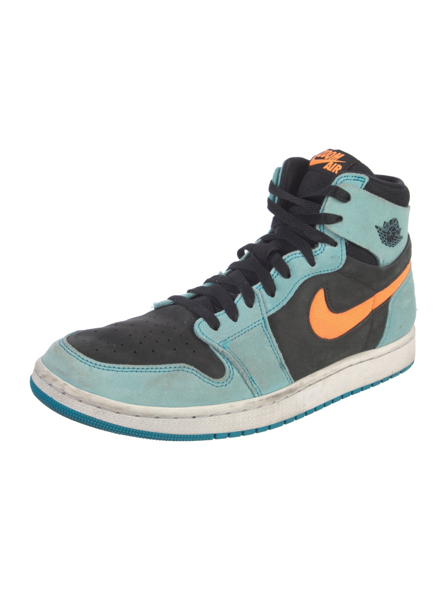 Nike Suede Colorblock Pattern Sneakers