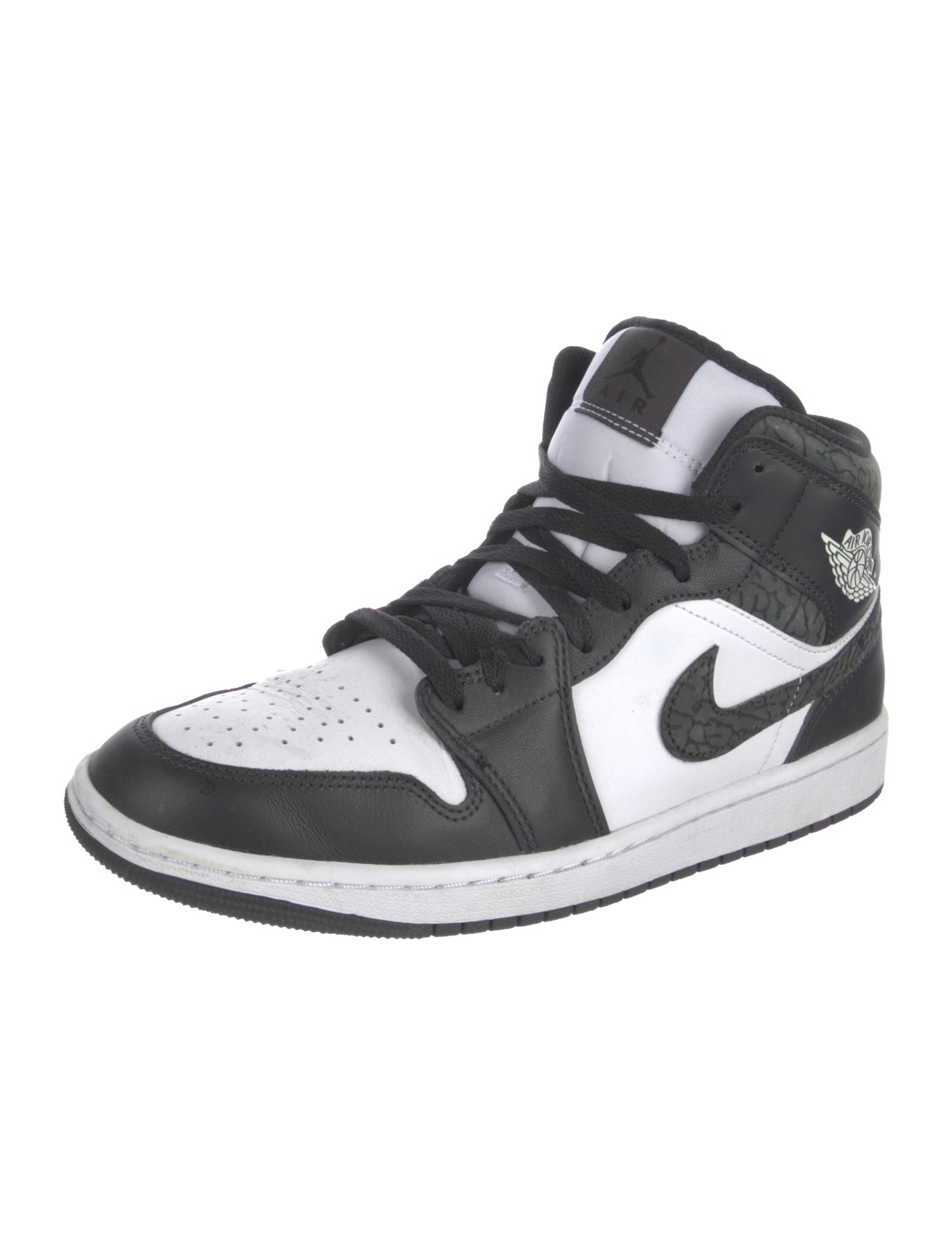 Nike Air Jordan 1 Mid SE "Panda Elephant." Sneakers