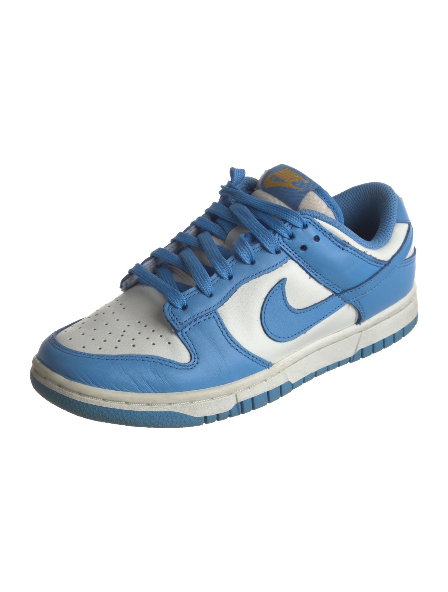 Nike Leather Colorblock Pattern Athletic Sneakers