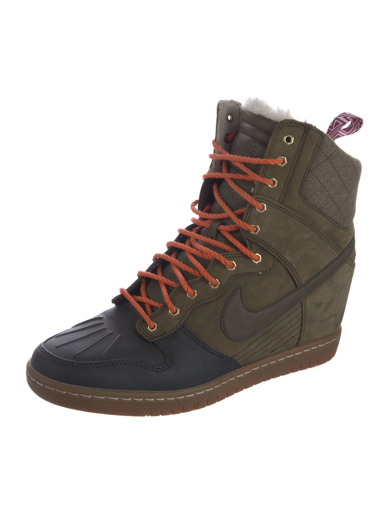 Nike Leather Wedge Sneakers