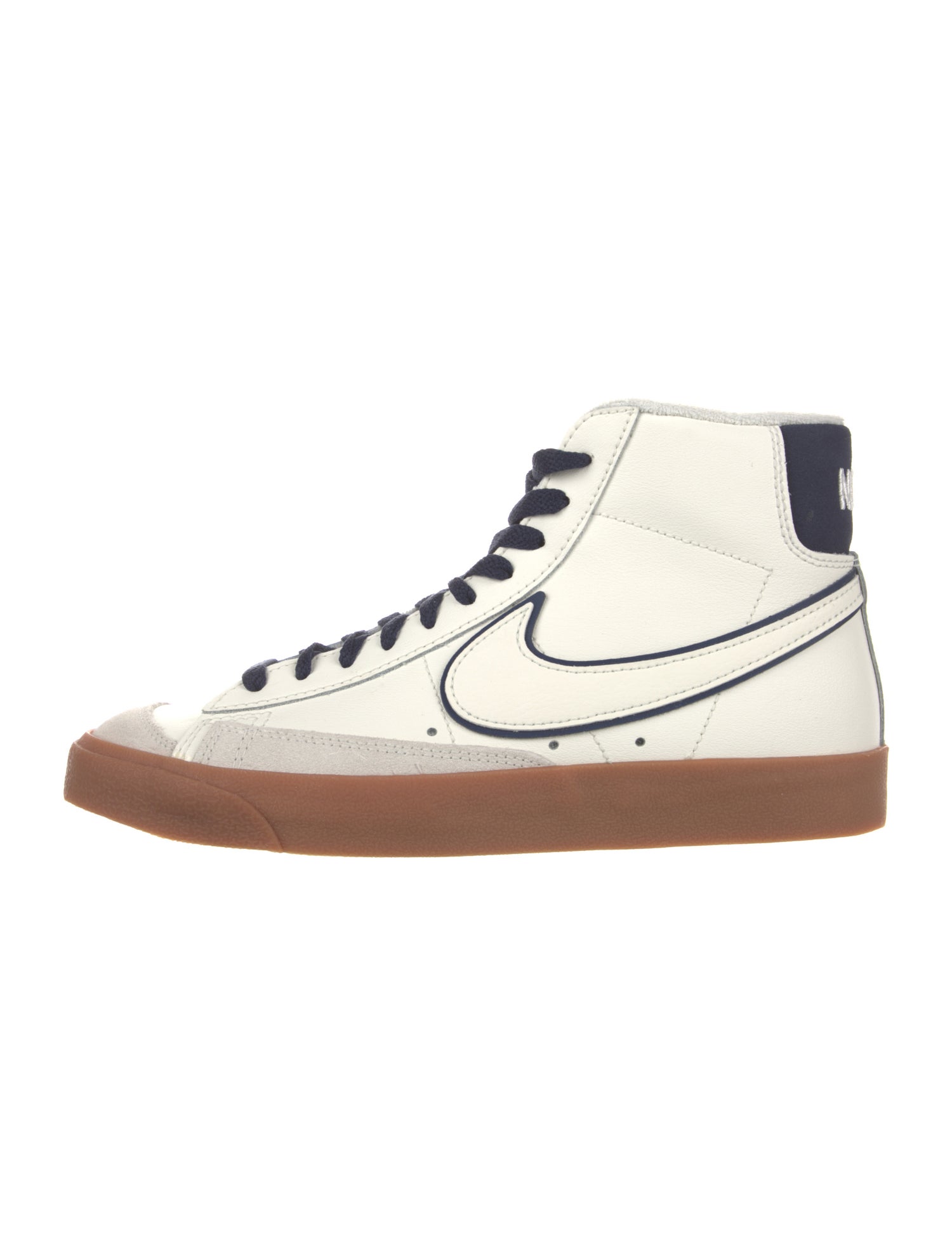Nike Leather Colorblock Pattern Sneakers