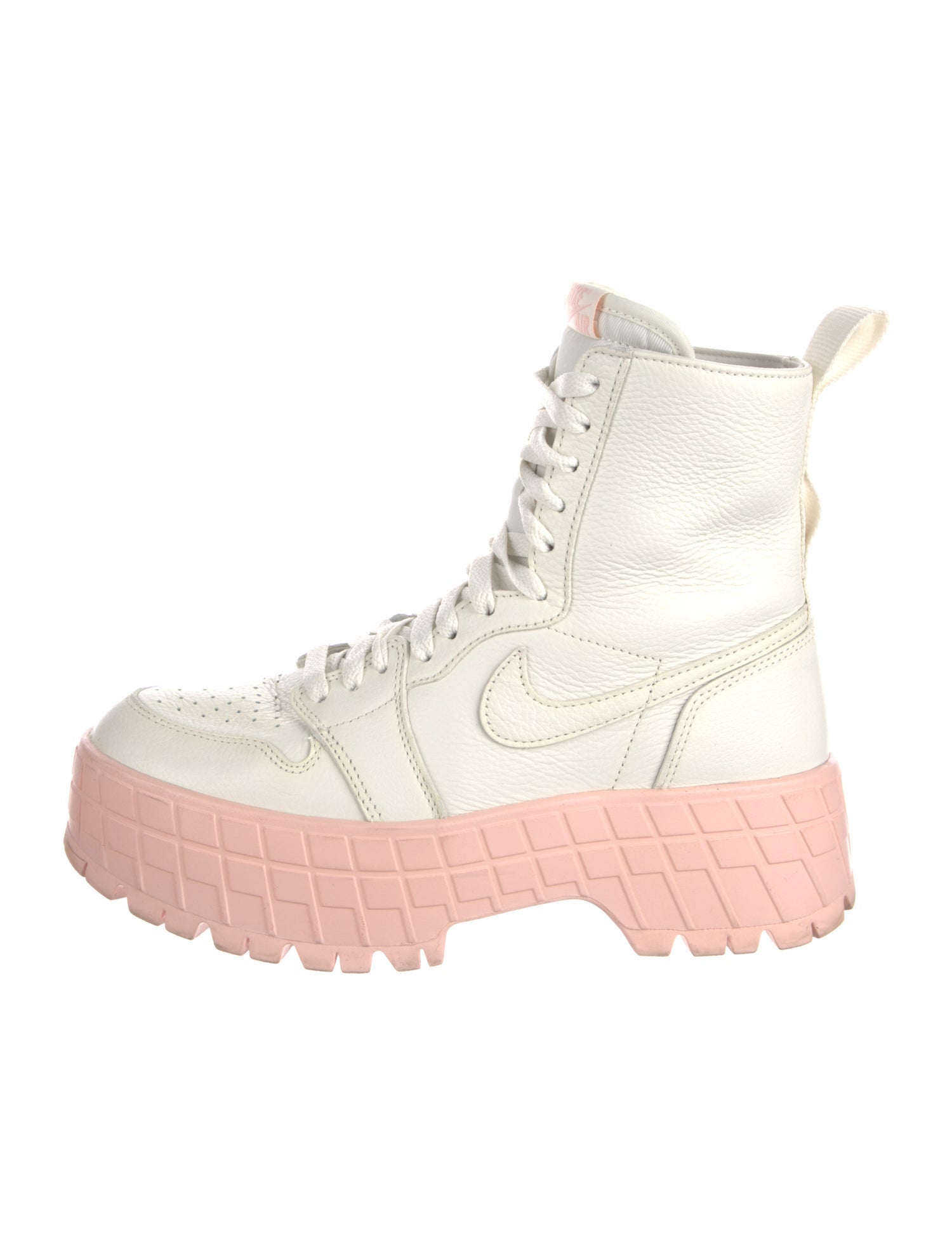 Nike Leather Colorblock Pattern Combat Boots