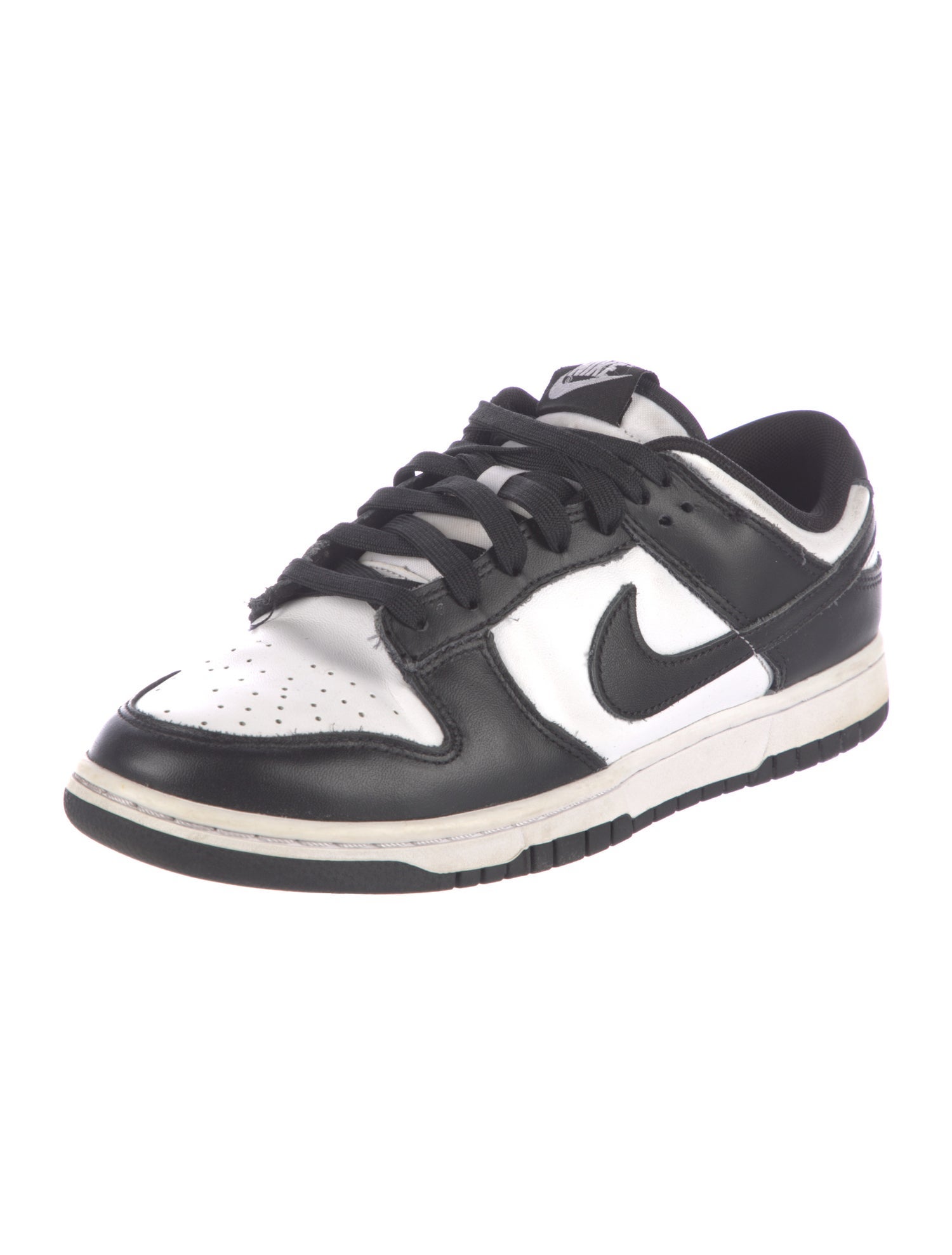 Nike Leather Colorblock Pattern Sneakers