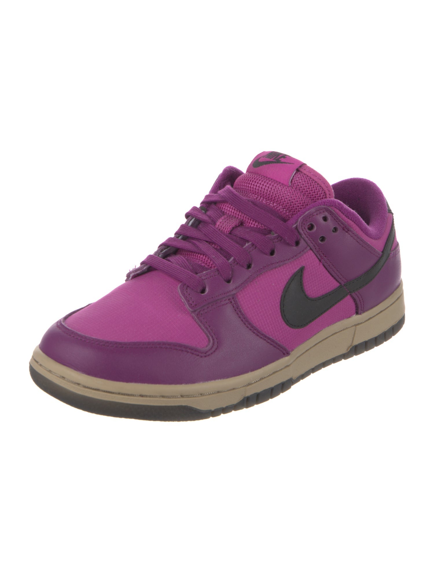 Nike Leather Colorblock Pattern Athletic Sneakers