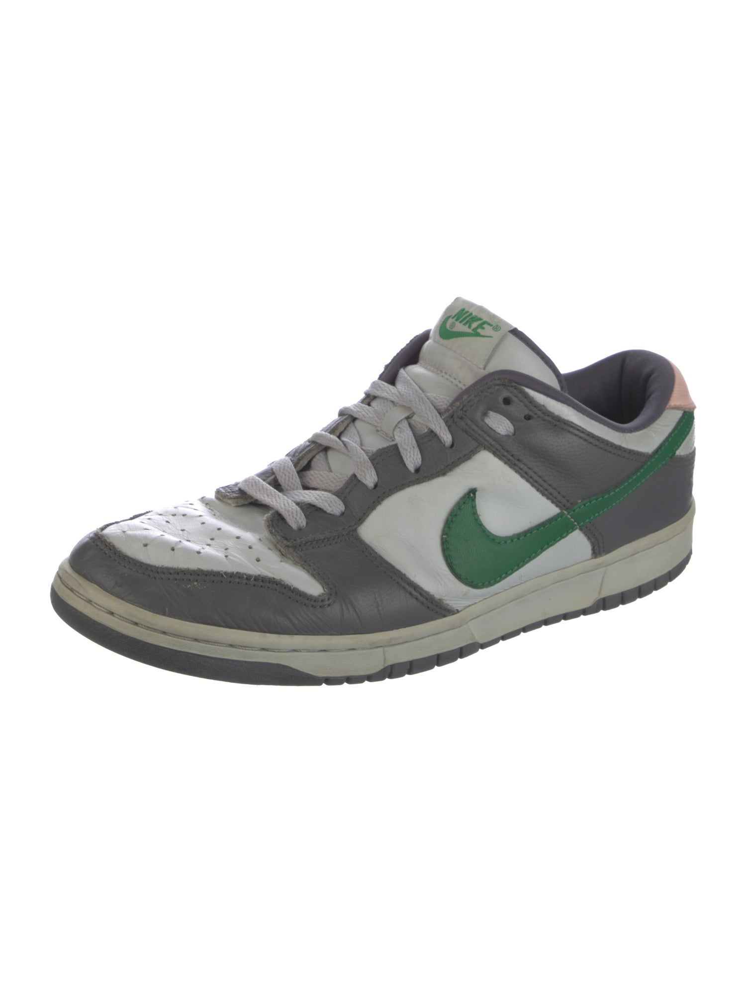 Nike Leather Colorblock Pattern Sneakers