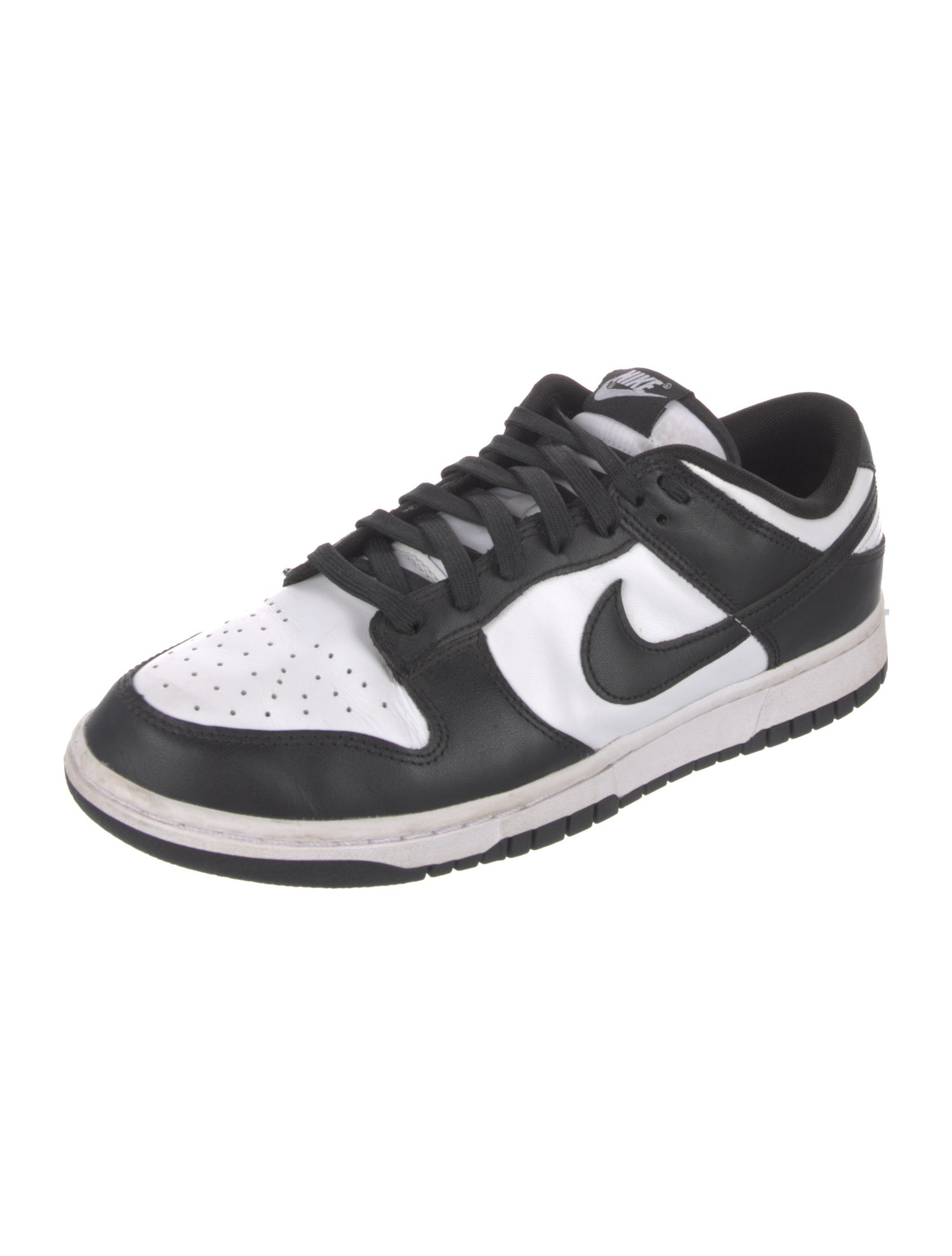 Nike Leather Colorblock Pattern Sneakers