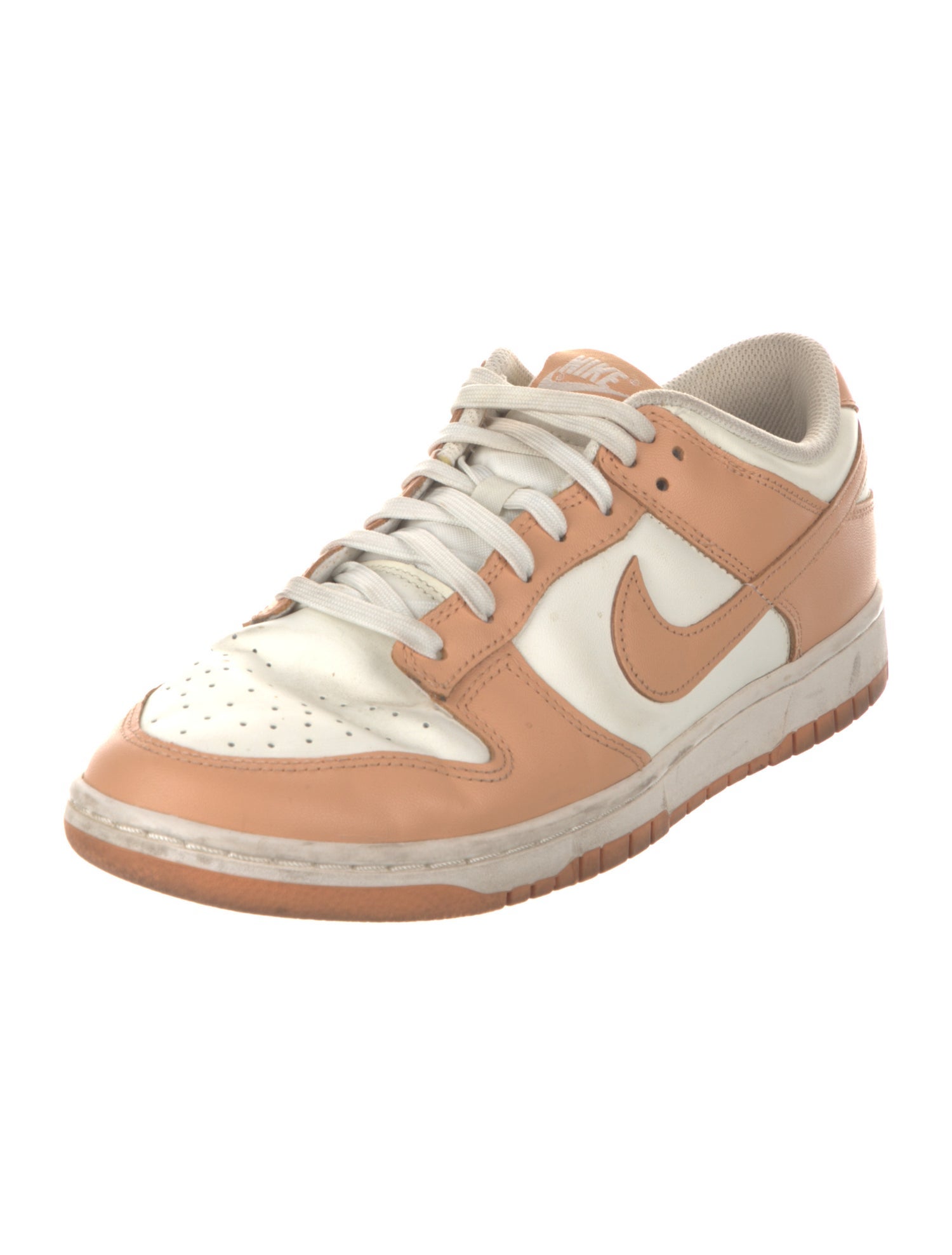 Nike Leather Colorblock Pattern Athletic Sneakers