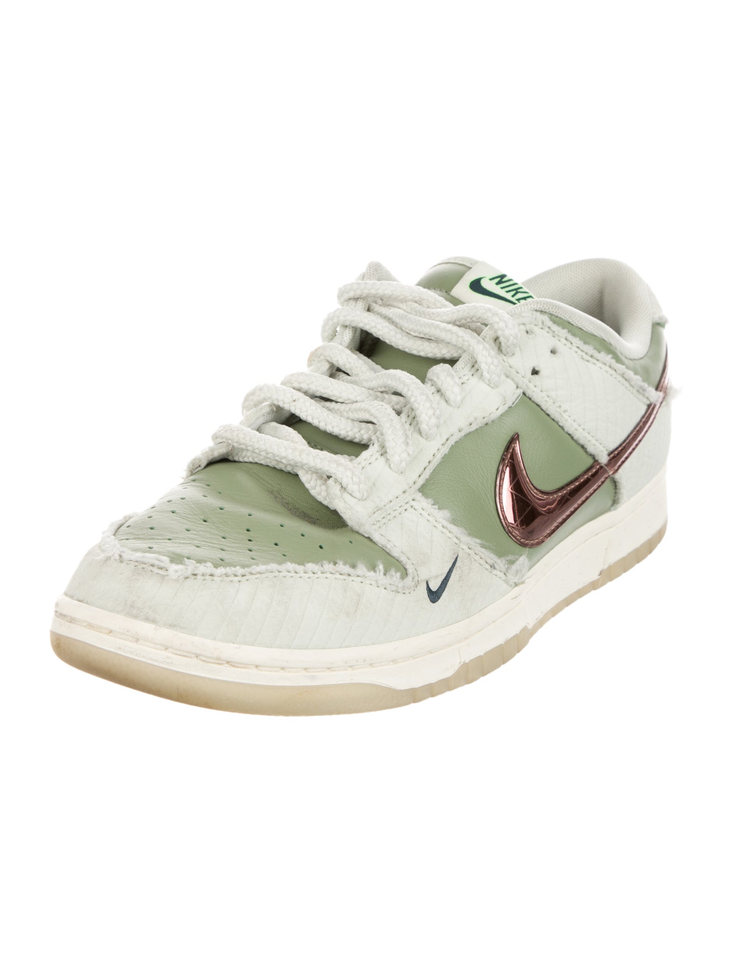 Nike Leather Printed Athletic Sneakers