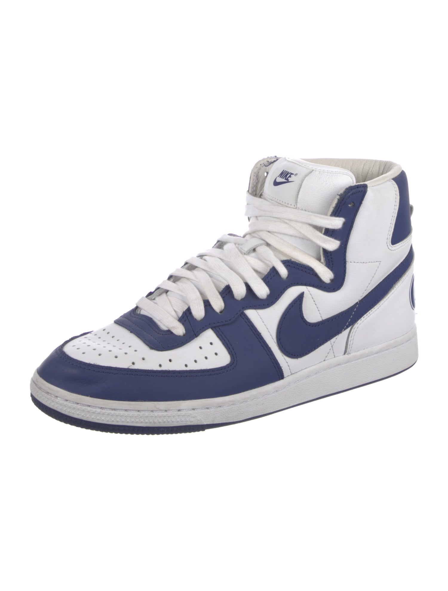 Nike Leather Colorblock Pattern Sneakers