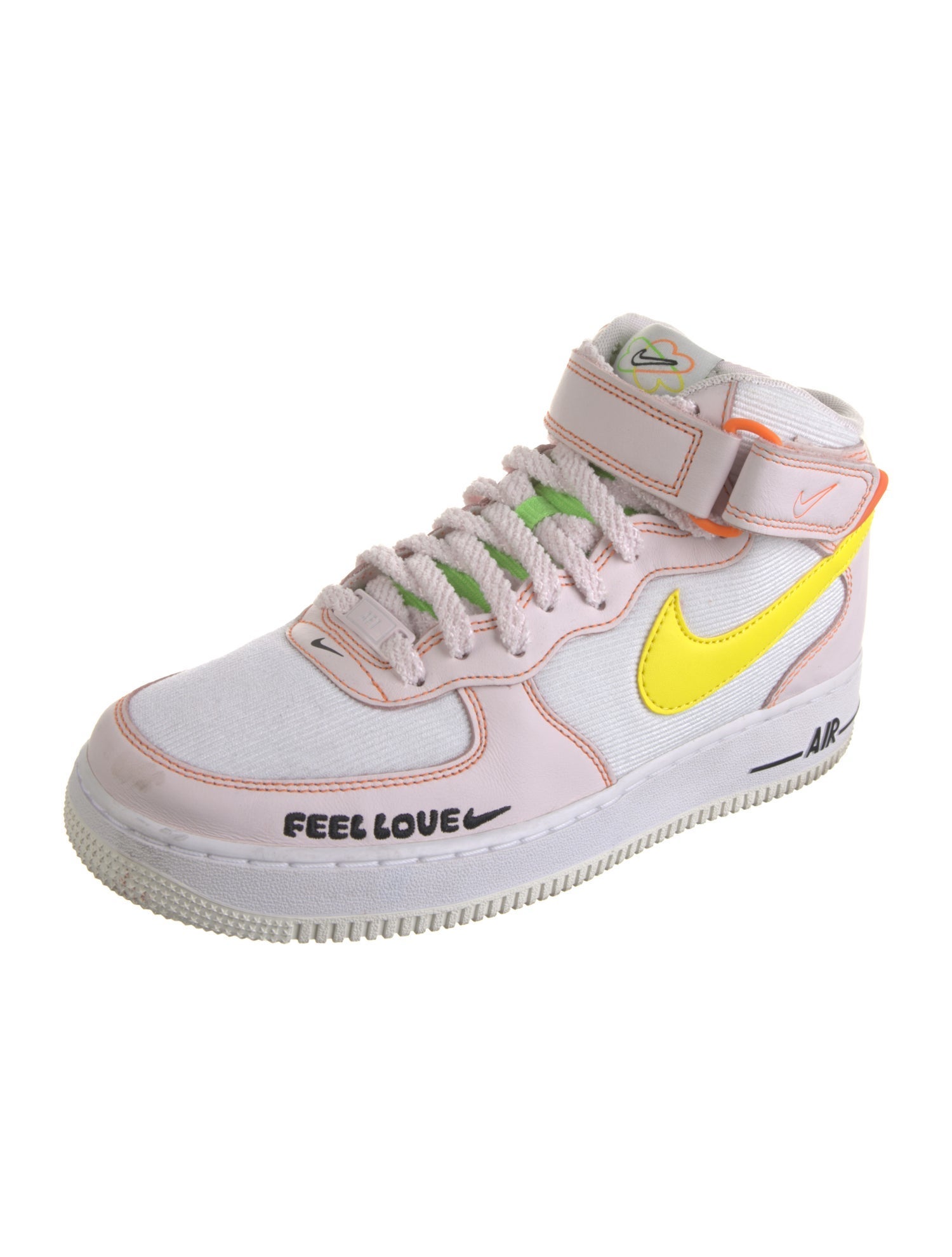 Nike Leather Colorblock Pattern Athletic Sneakers