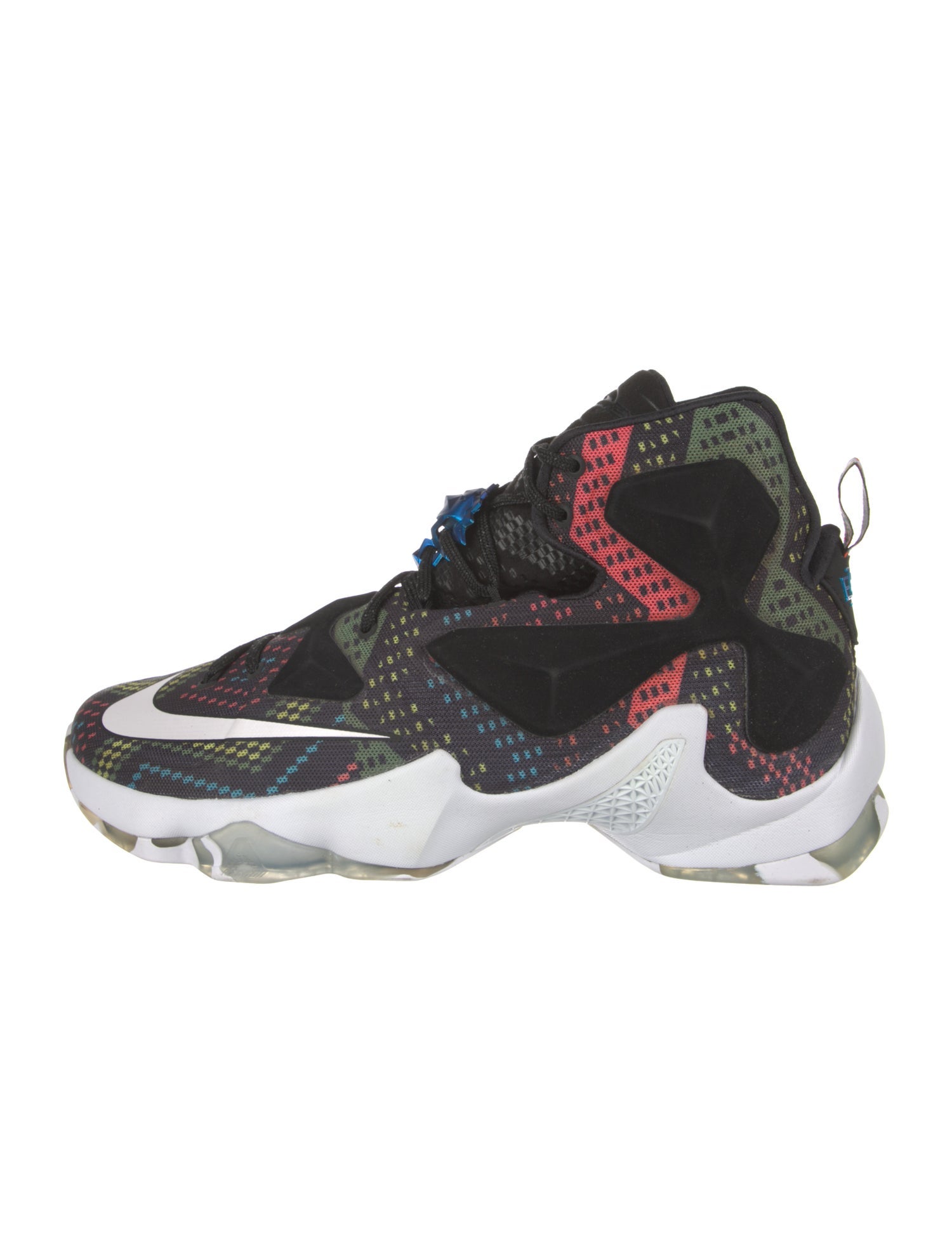 Nike Leather Colorblock Pattern Sneakers