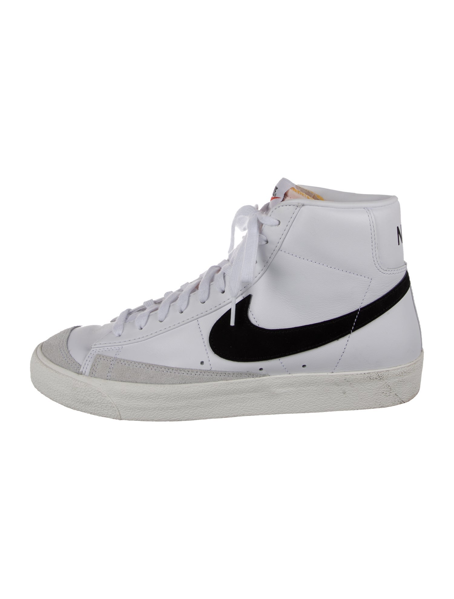 Nike Leather Colorblock Pattern Sneakers