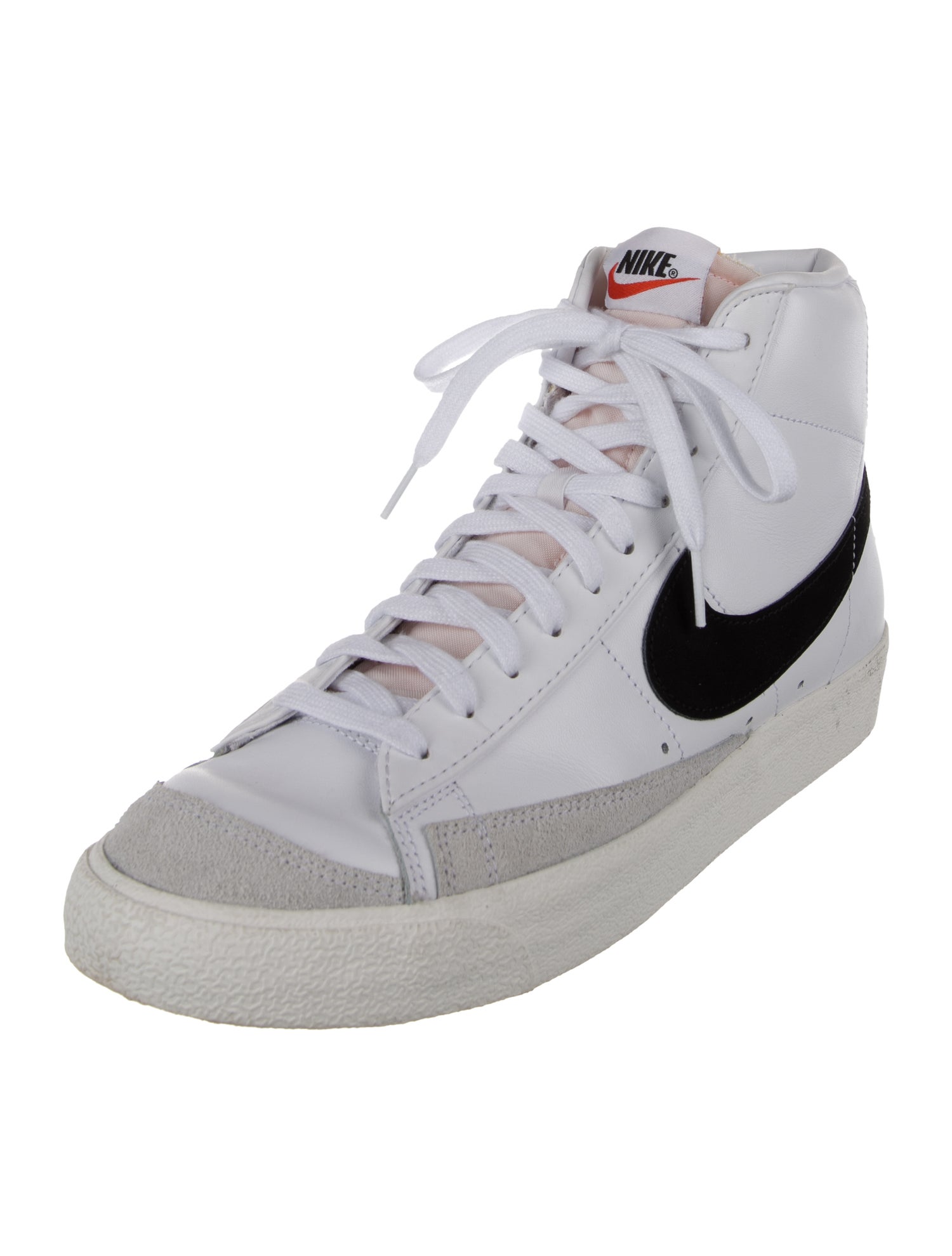 Nike Leather Colorblock Pattern Sneakers