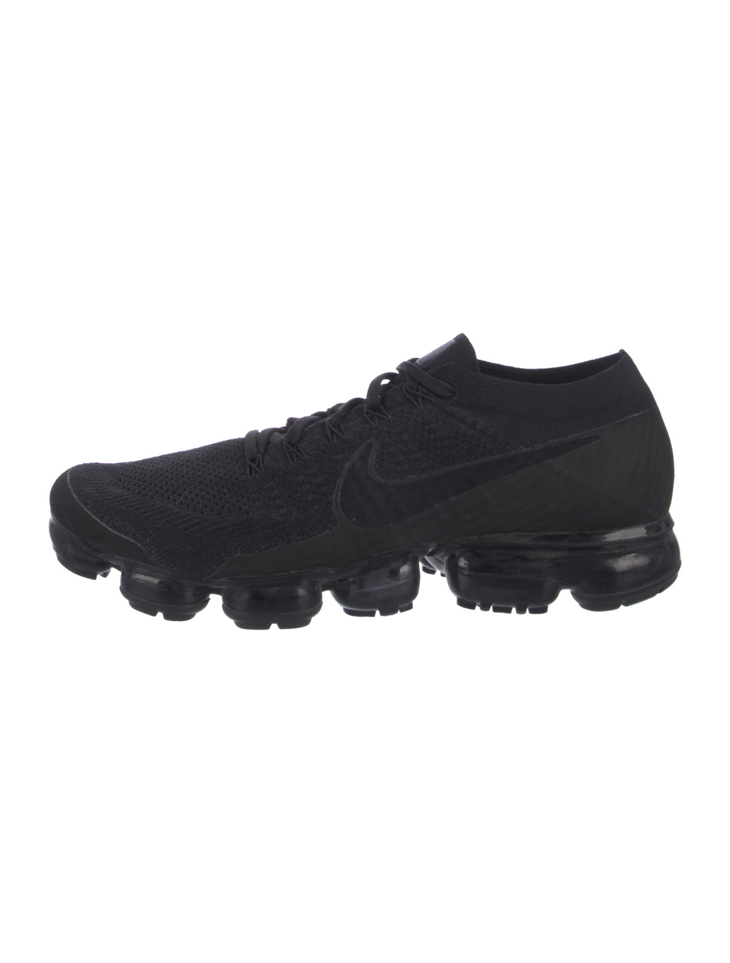 Nike Nike Air VaporMax Flyknit "Triple Black 2.0" Athletic Sneakers