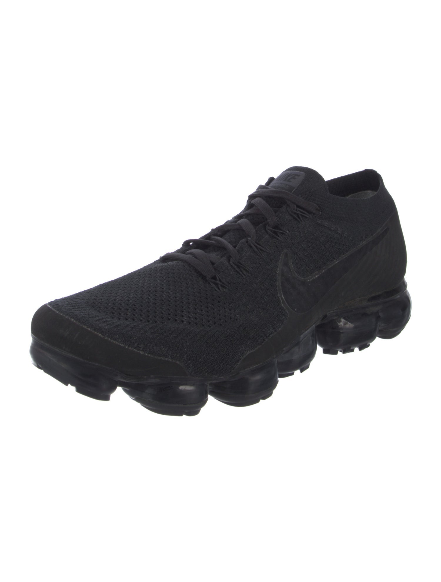 Nike Nike Air VaporMax Flyknit "Triple Black 2.0" Athletic Sneakers