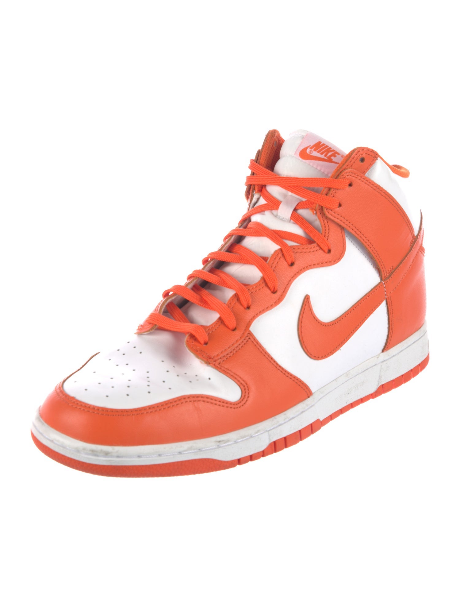 Nike Leather Colorblock Pattern Sneakers