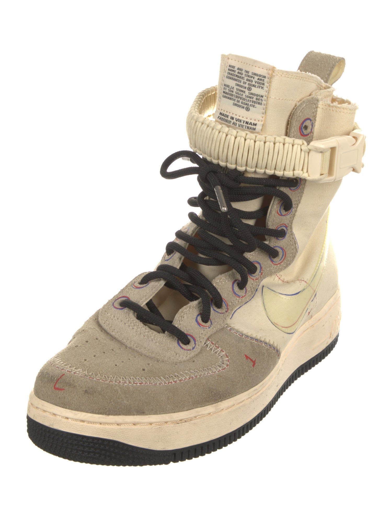 Nike Suede Colorblock Pattern Sneakers