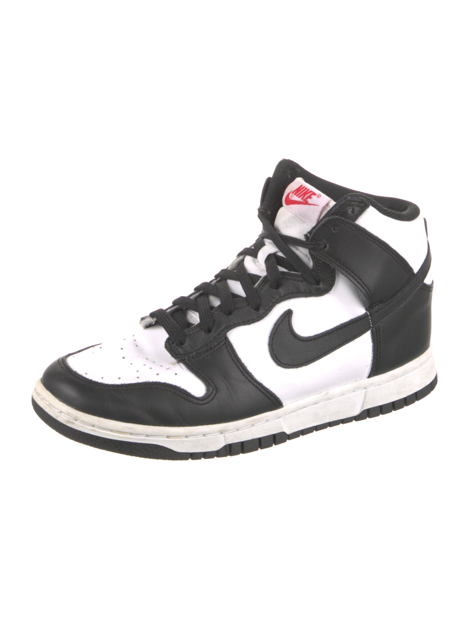 Nike Leather Colorblock Pattern Athletic Sneakers