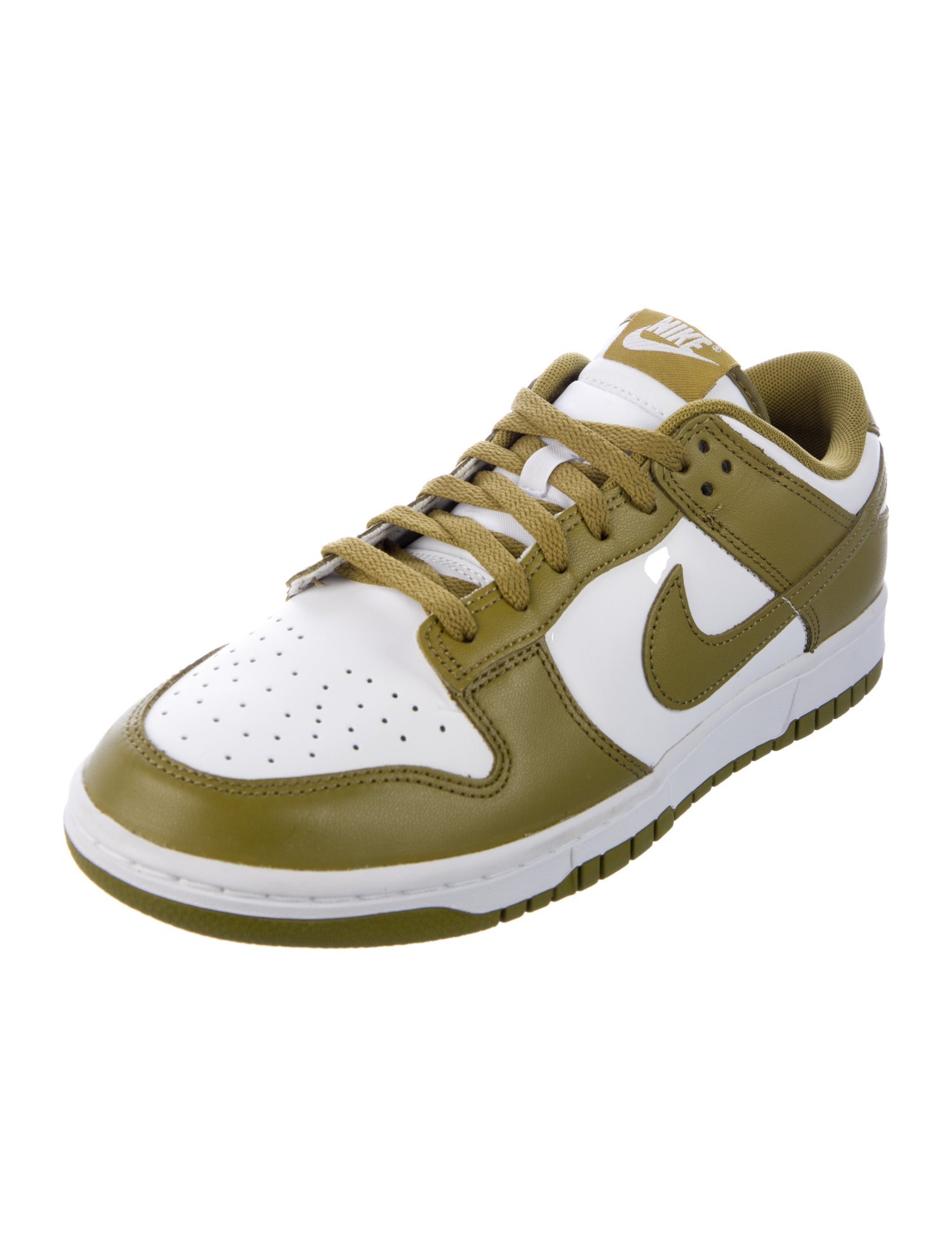 Nike Leather Colorblock Pattern Athletic Sneakers
