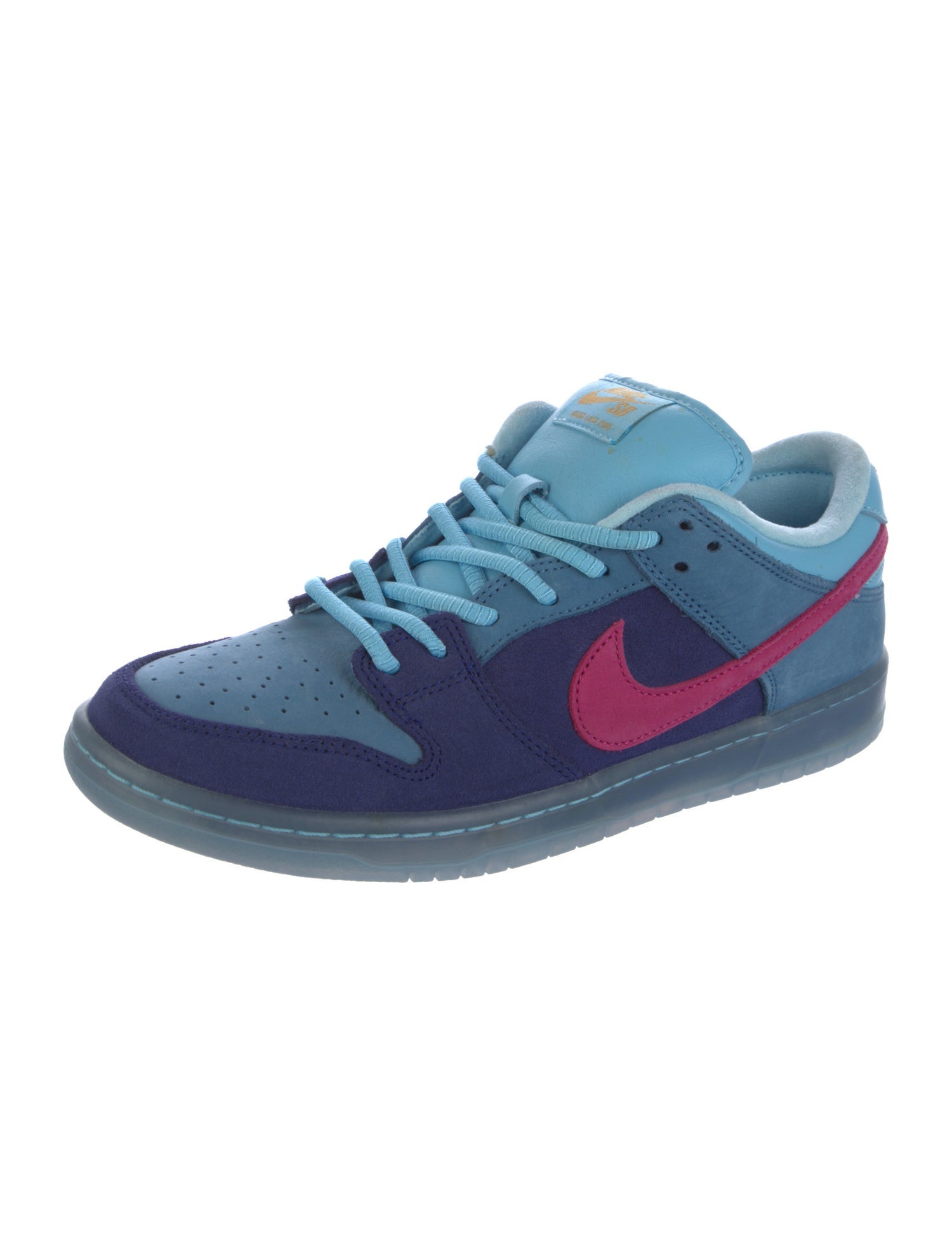 Nike Leather Colorblock Pattern Sneakers