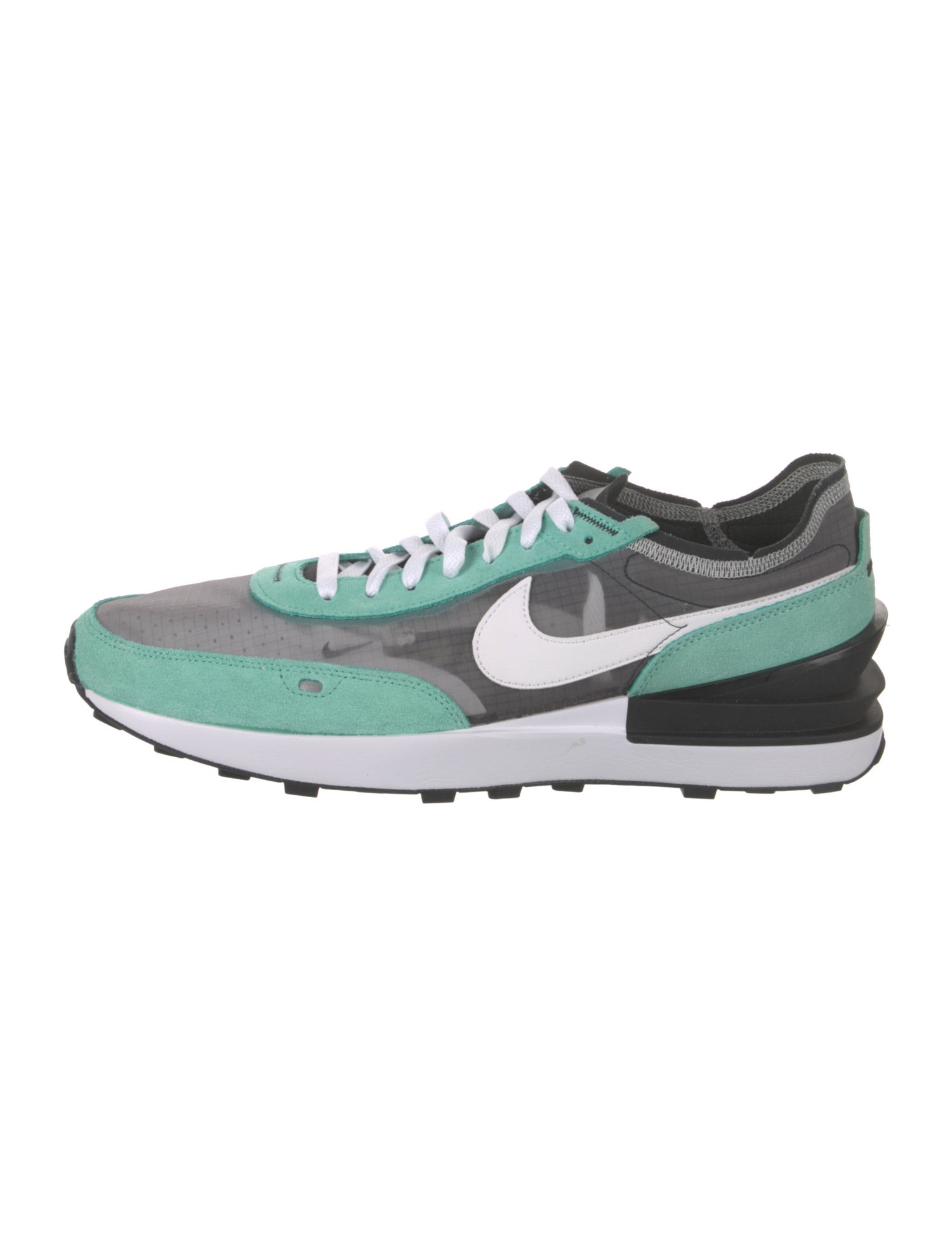 Nike Suede Colorblock Pattern Athletic Sneakers