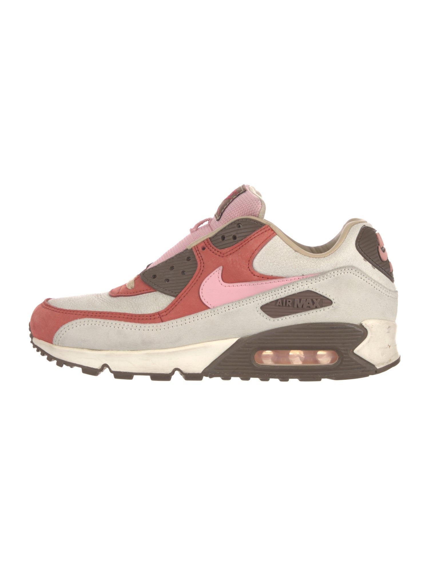 Nike Suede Colorblock Pattern Athletic Sneakers