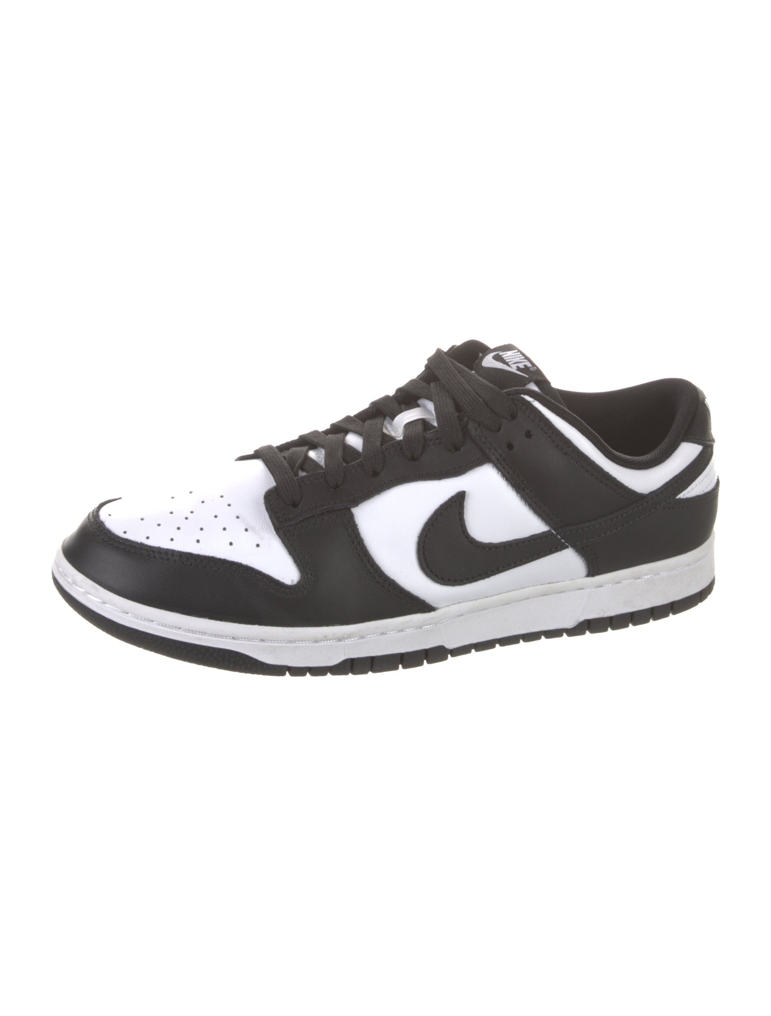 Nike Leather Colorblock Pattern Athletic Sneakers