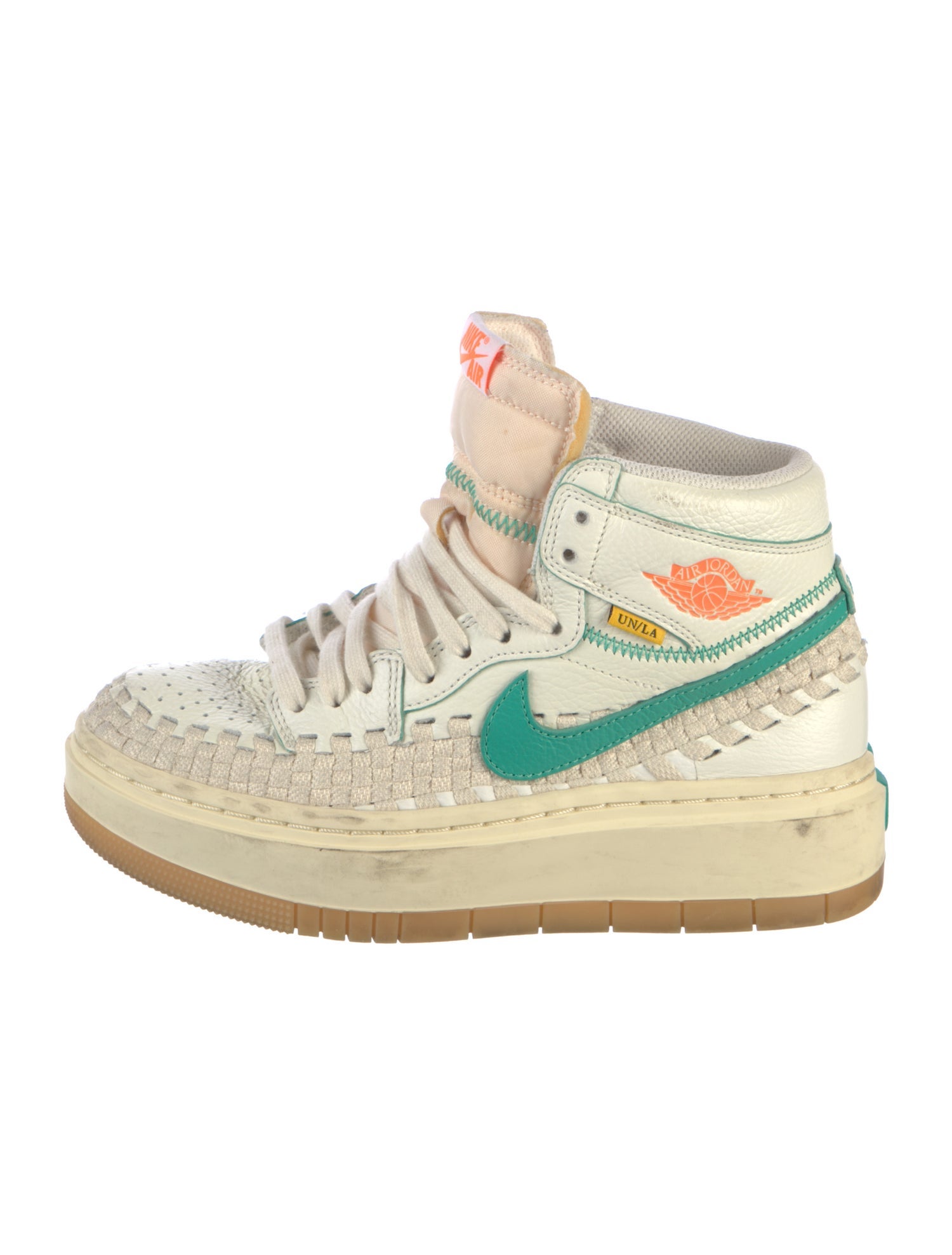 Nike Leather Embroidered Accent Sneakers