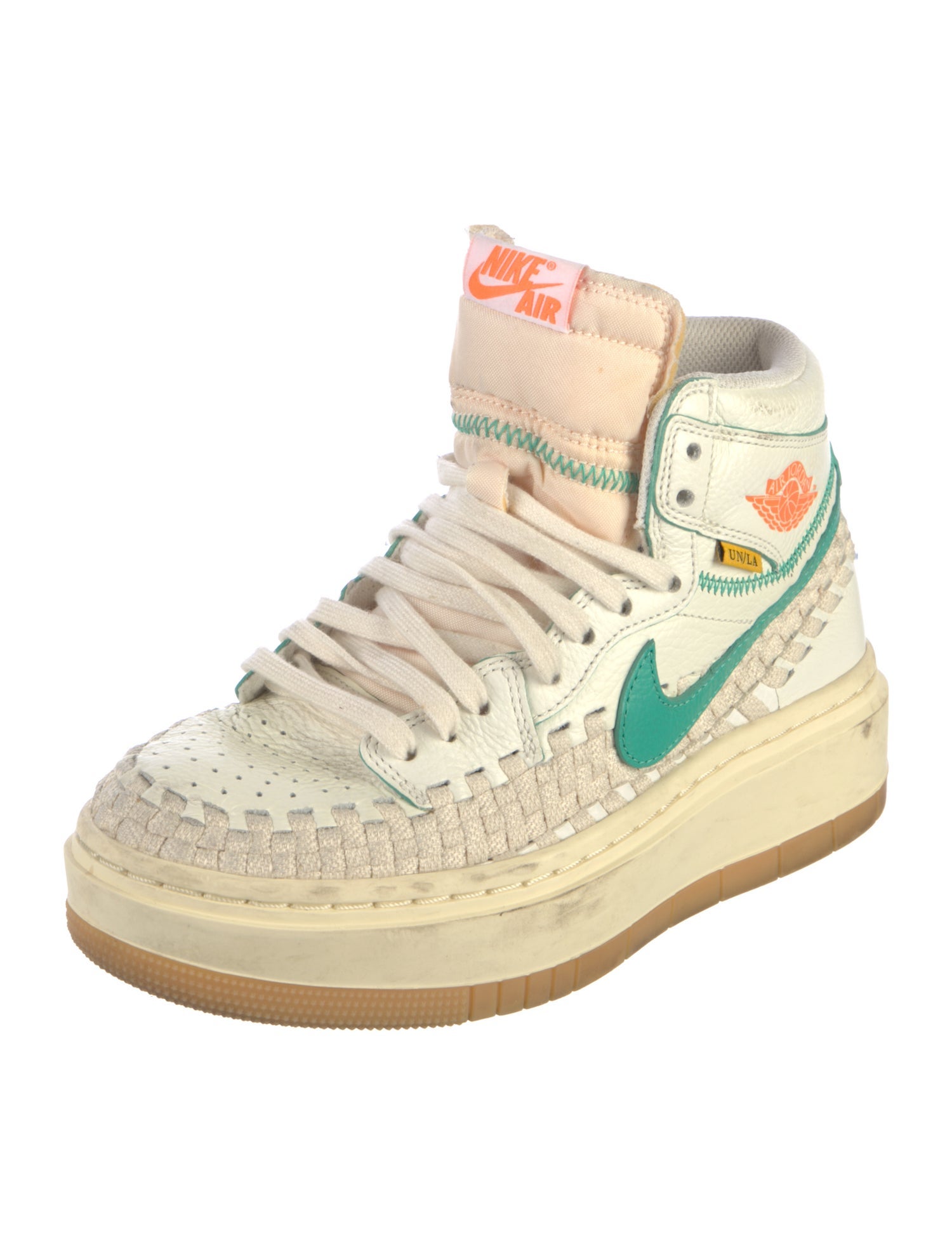 Nike Leather Embroidered Accent Sneakers