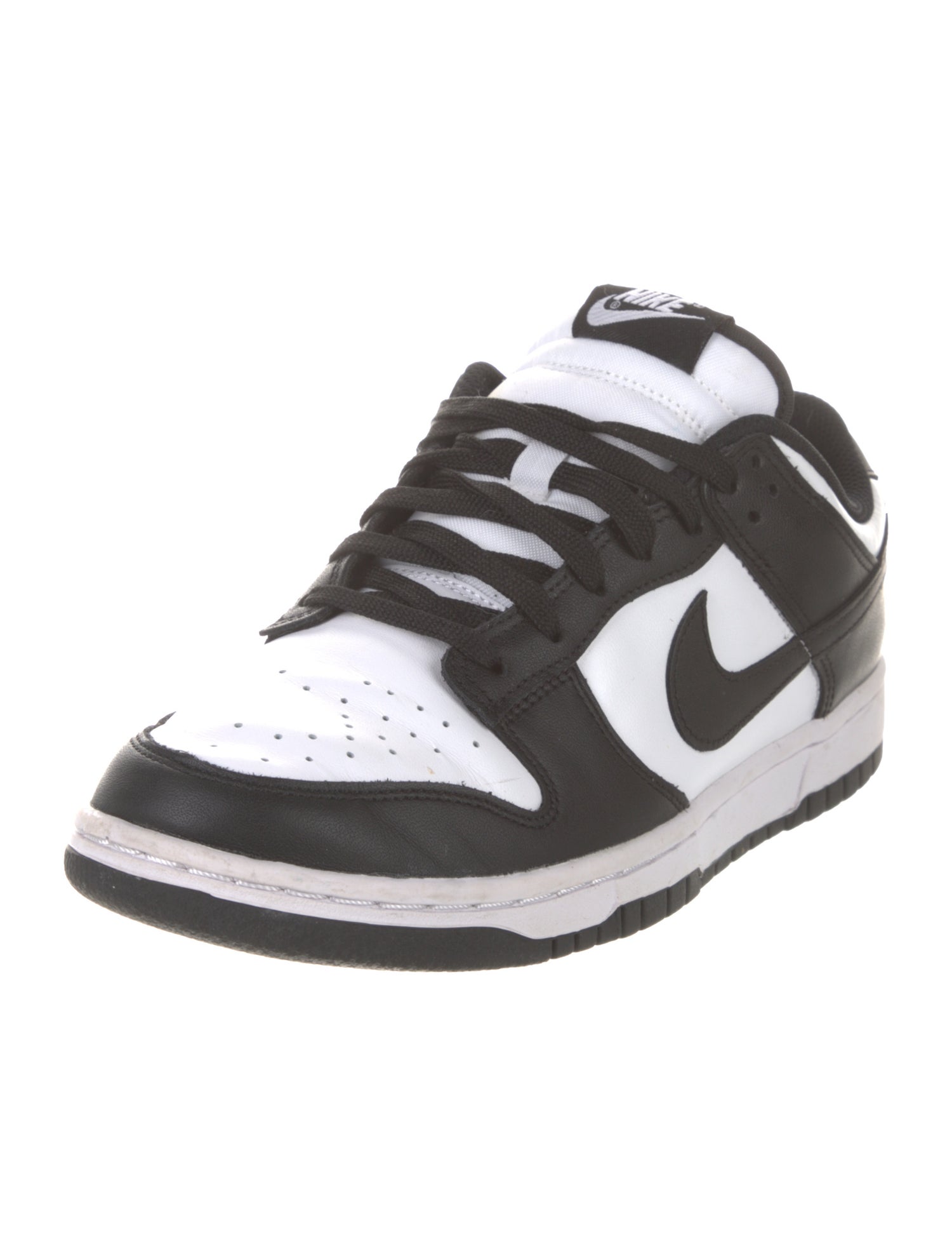Nike Leather Colorblock Pattern Sneakers