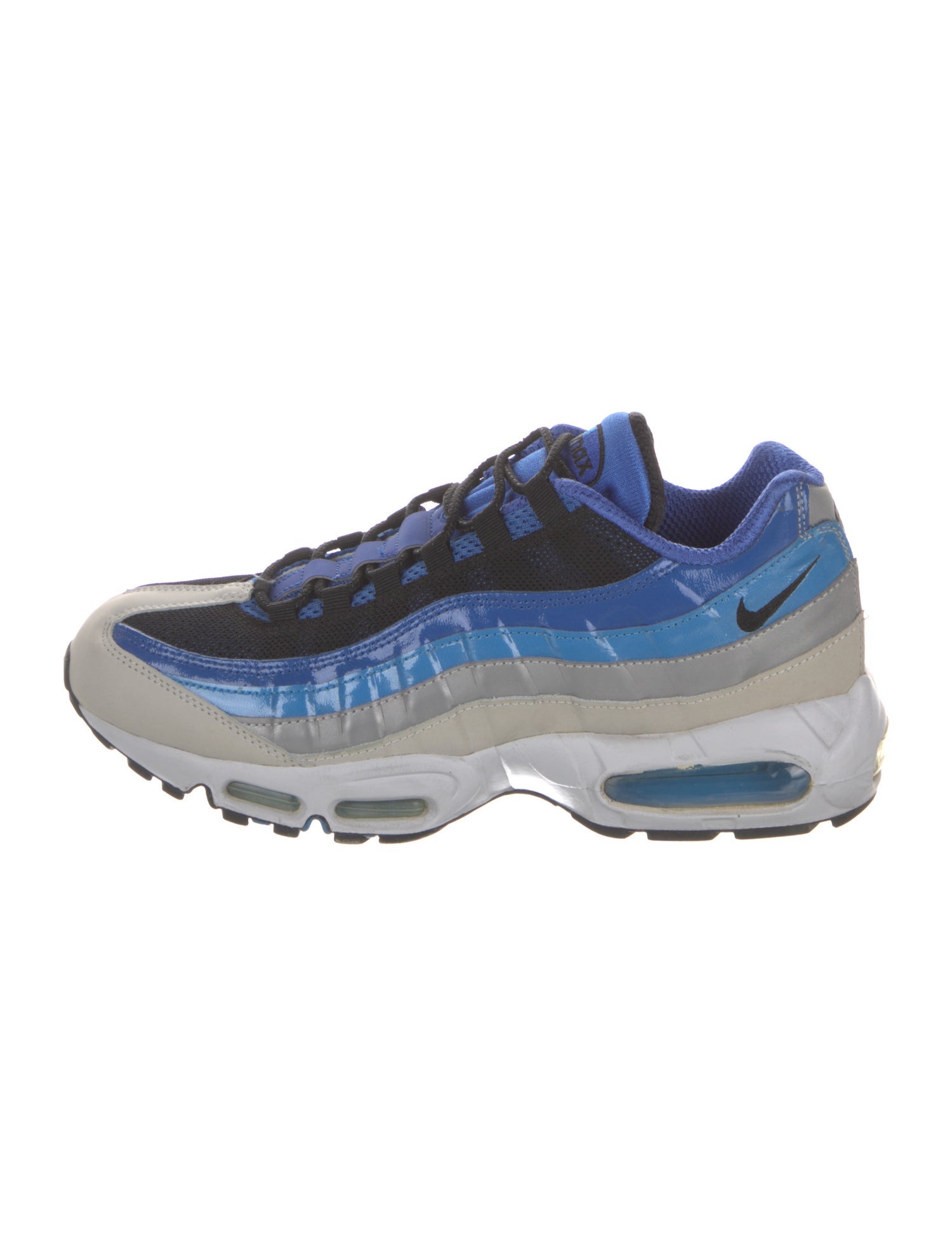 Nike Colorblock Pattern Mesh Accents Athletic Sneakers