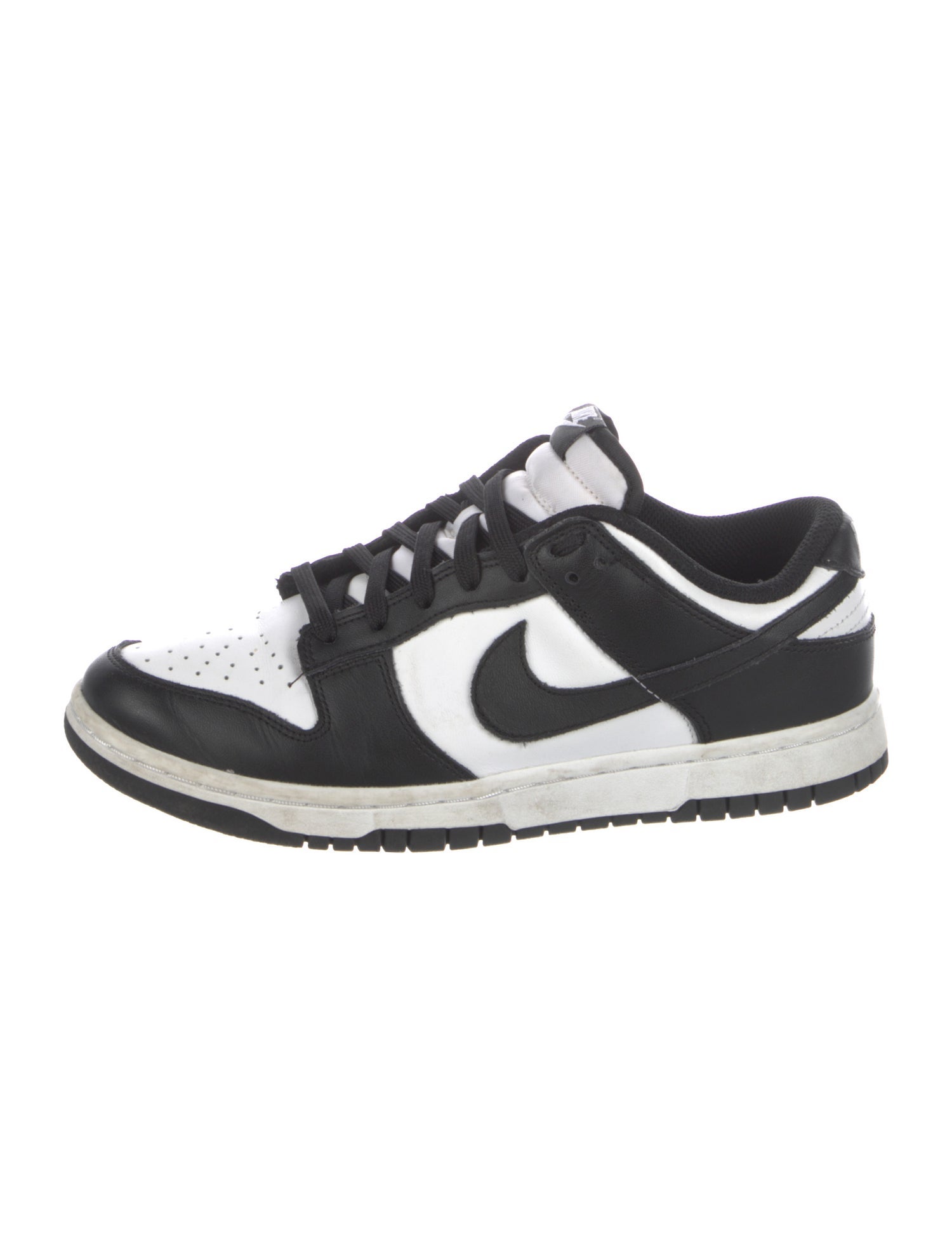 Nike Leather Colorblock Pattern Athletic Sneakers
