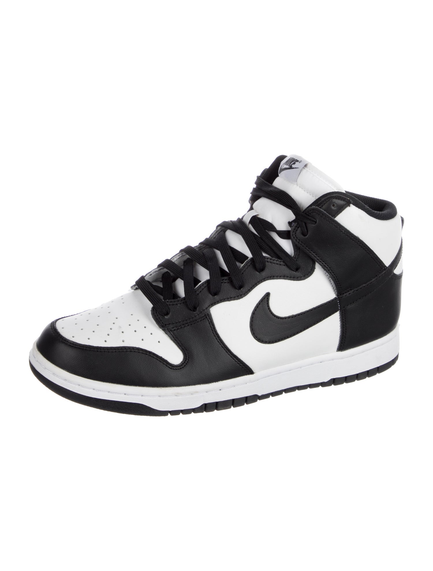 Nike Leather Colorblock Pattern Sneakers