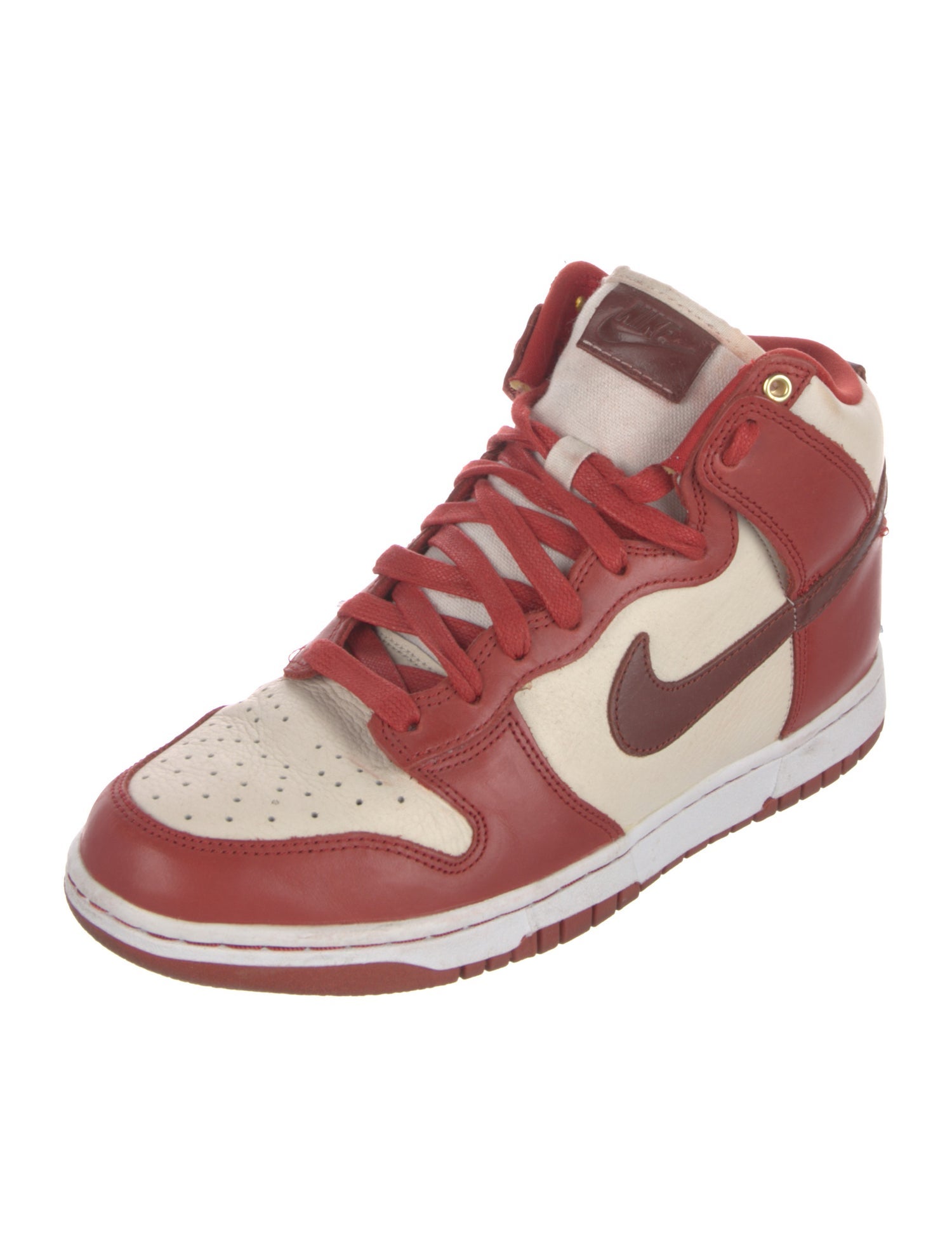 Nike Leather Colorblock Pattern Sneakers