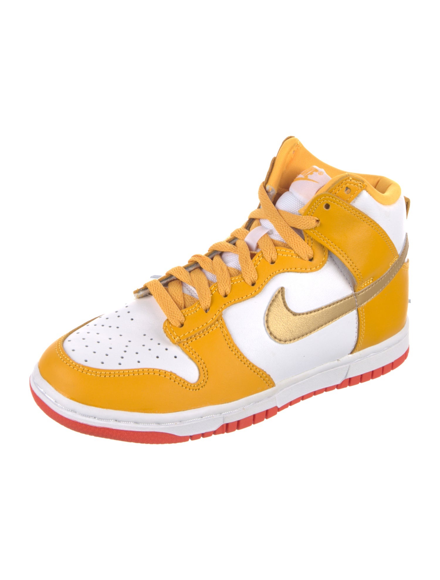 Nike Leather Colorblock Pattern Sneakers