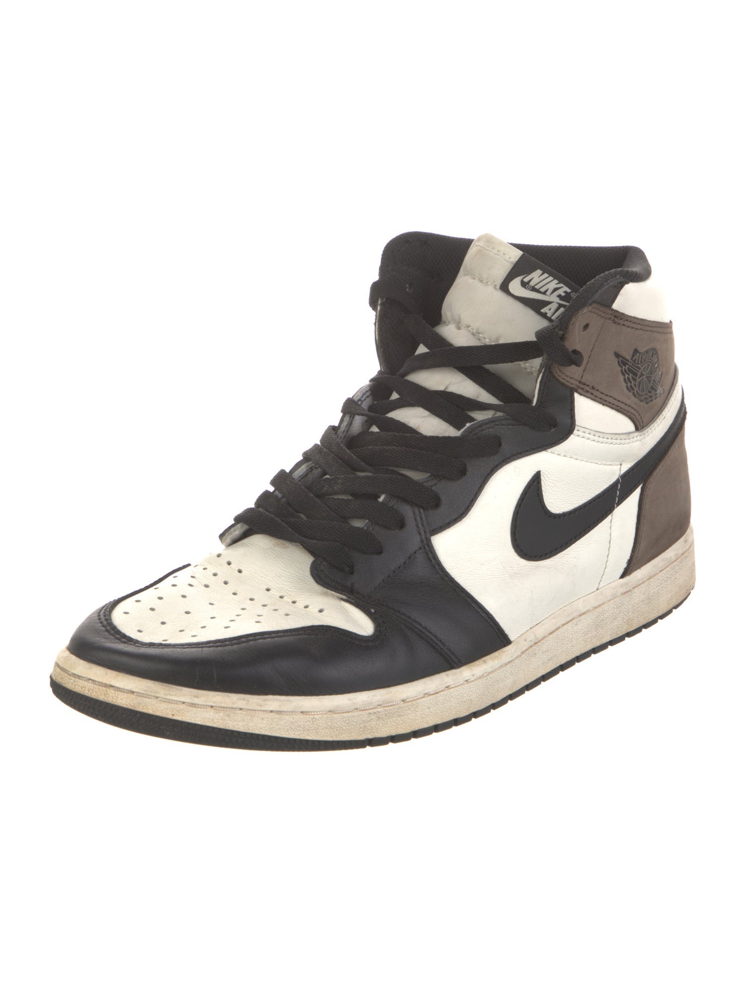 Nike Leather Colorblock Pattern Sneakers