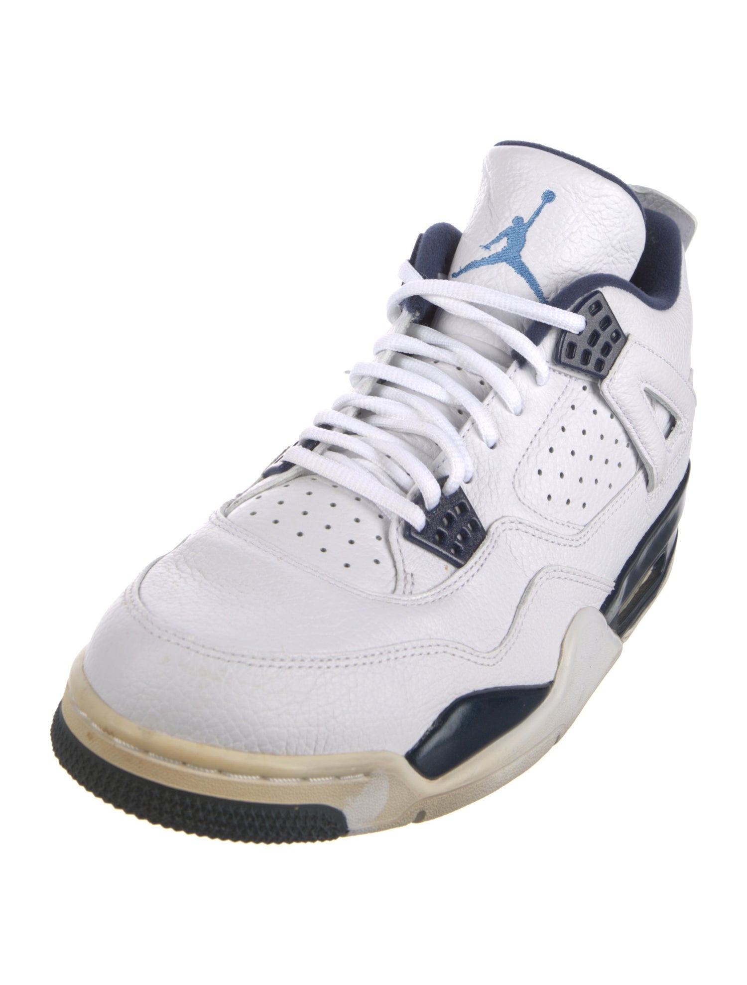 Jordan Leather Colorblock Pattern Sneakers