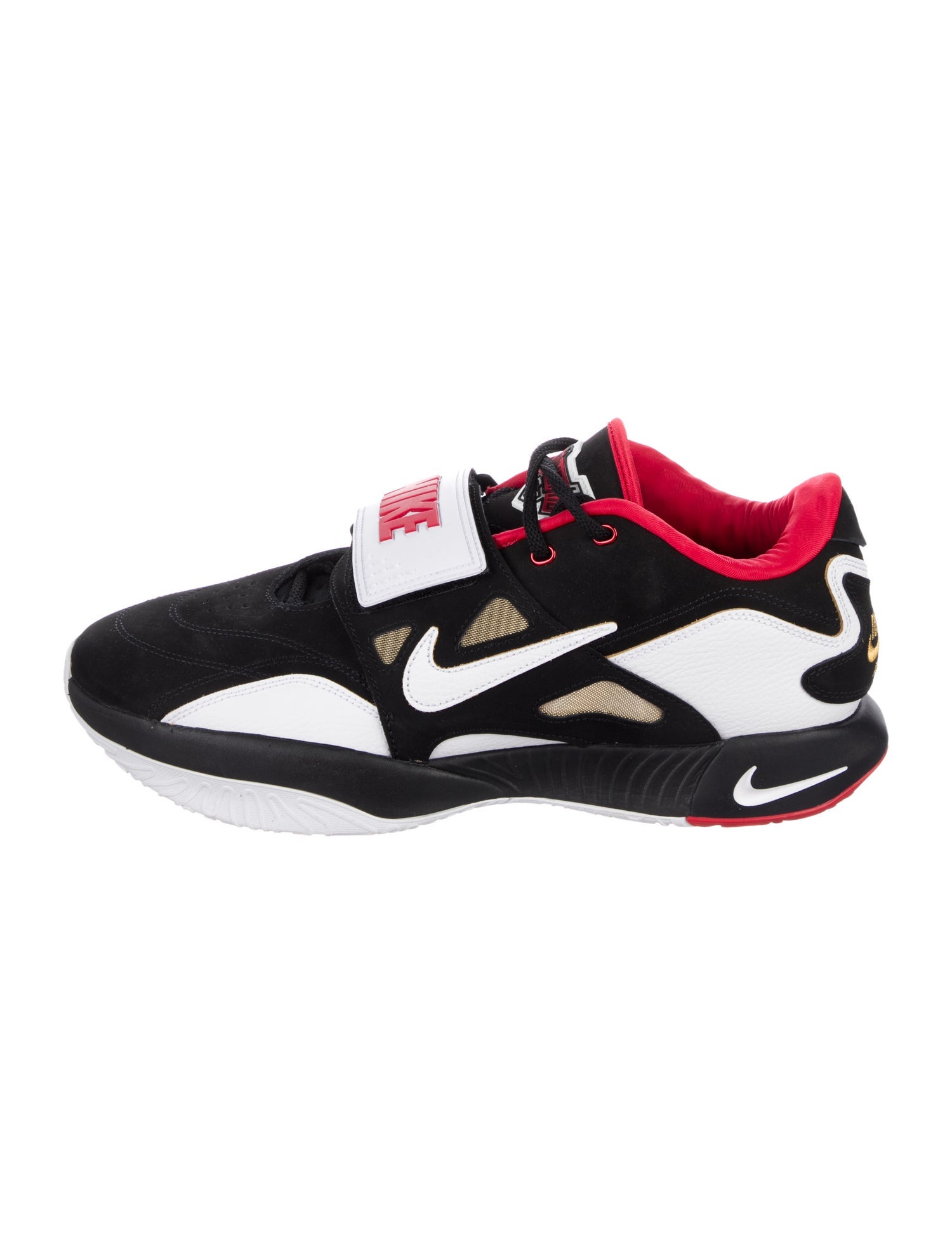 Nike Leather Colorblock Pattern Athletic Sneakers