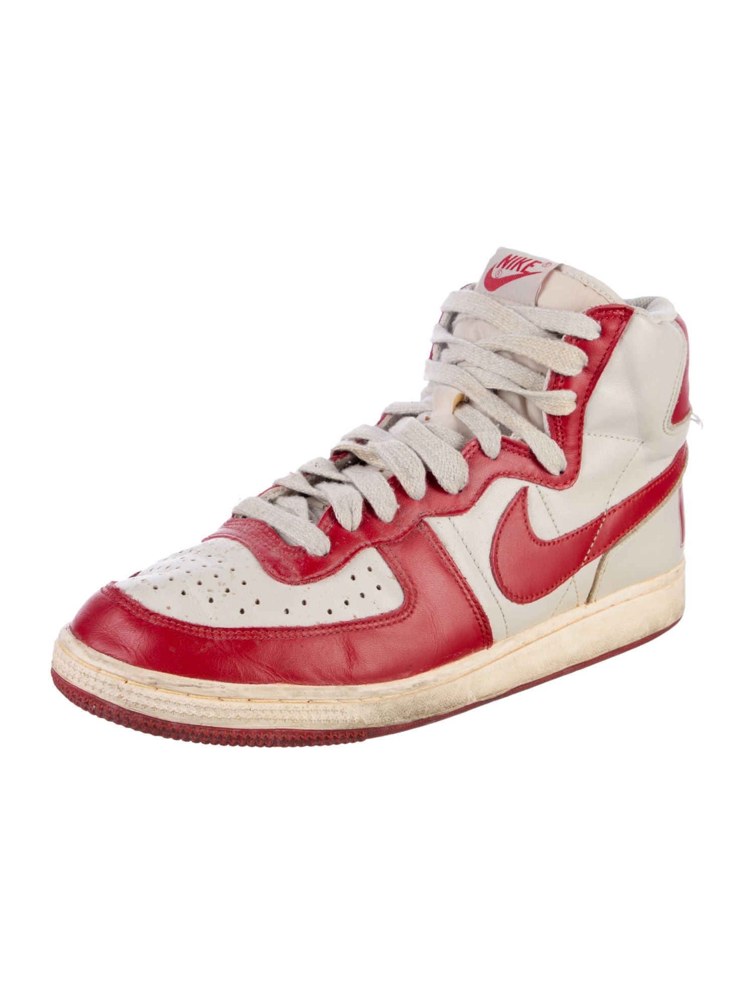 Nike Leather Colorblock Pattern Sneakers