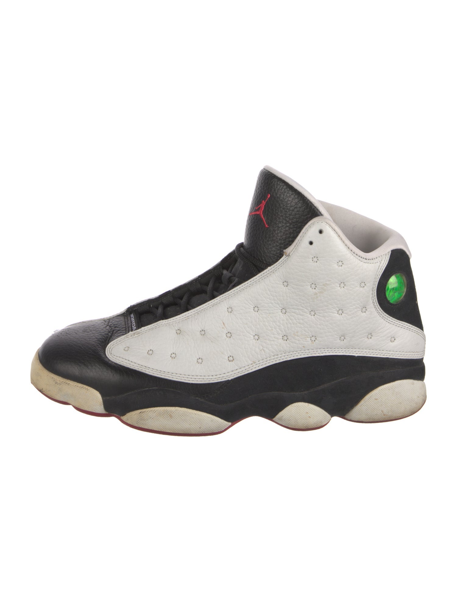 Jordan Leather Colorblock Pattern Sneakers