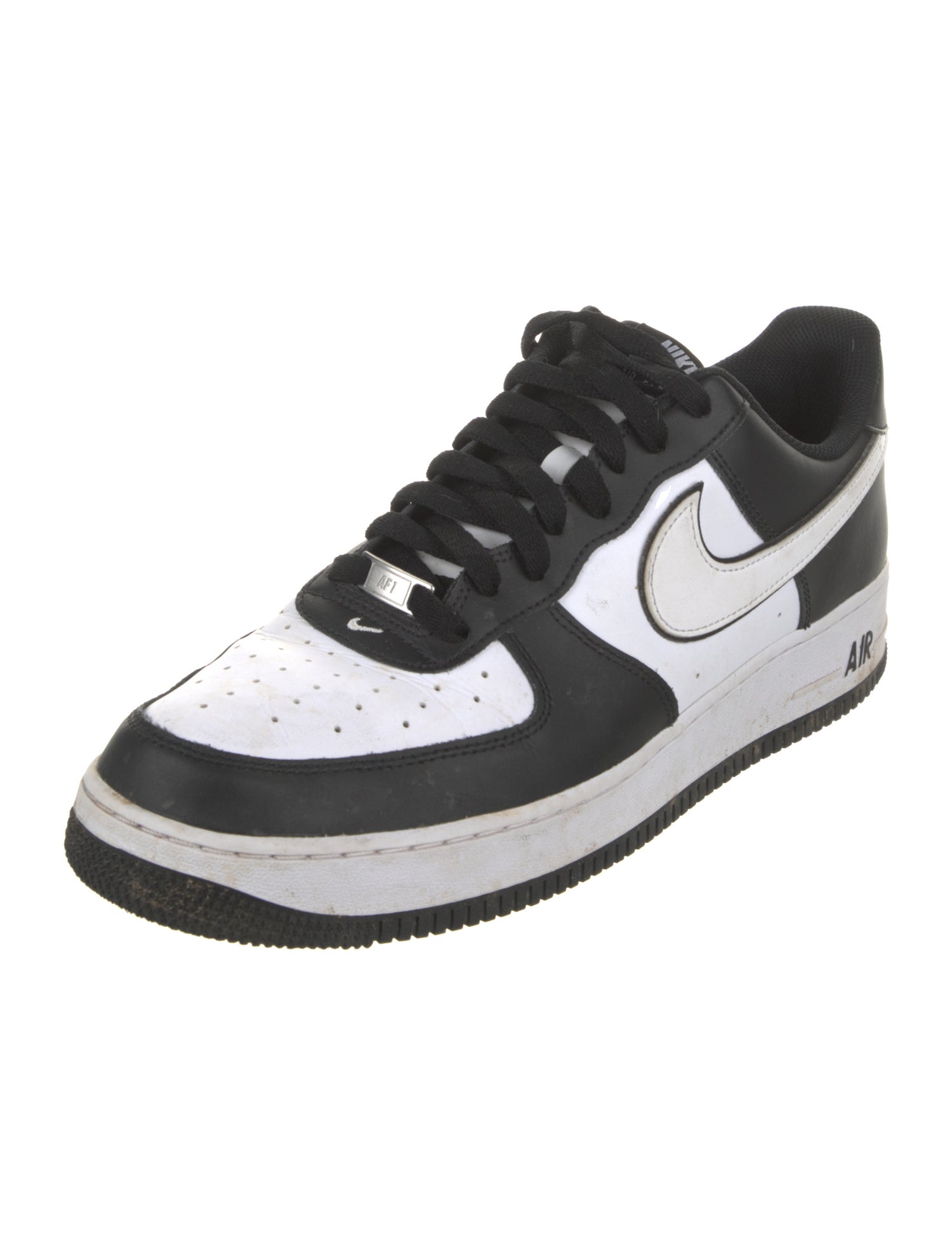 Nike Leather Colorblock Pattern Sneakers