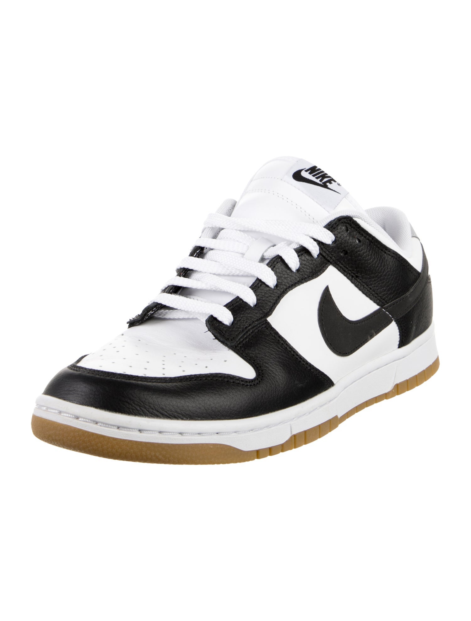 Nike Leather Colorblock Pattern Sneakers